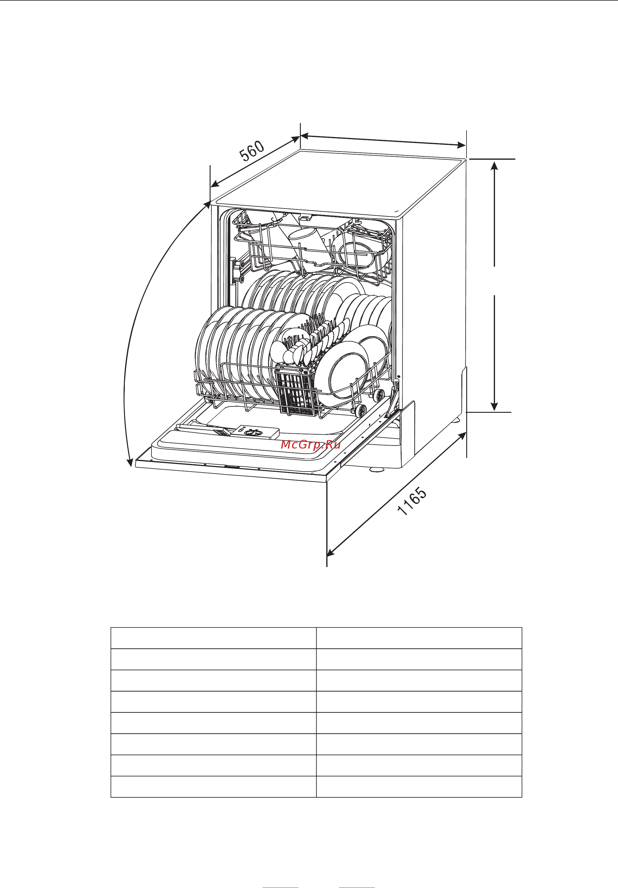 Teka DW7 57 FI [29/30] Техническая информация