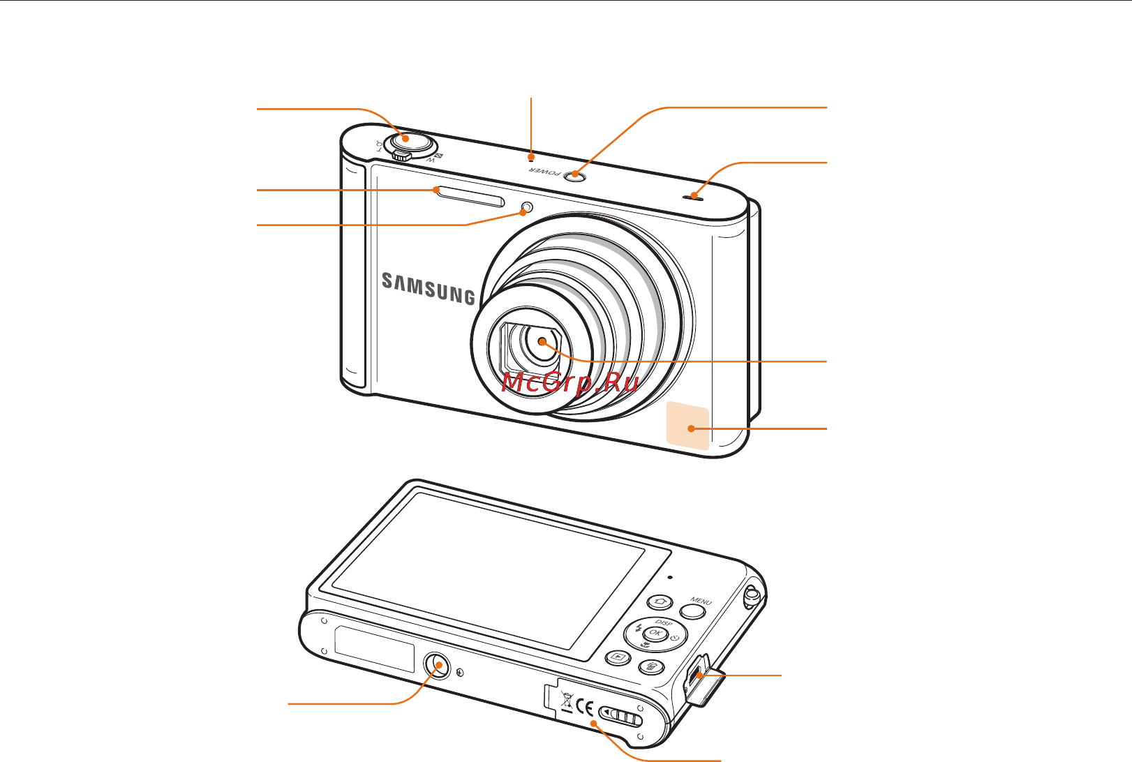 Samsung ST205 Black [16/161] Прежде чем приступать к эксплуатации камеры ознакомьтесь с ее элементами и их функциями
