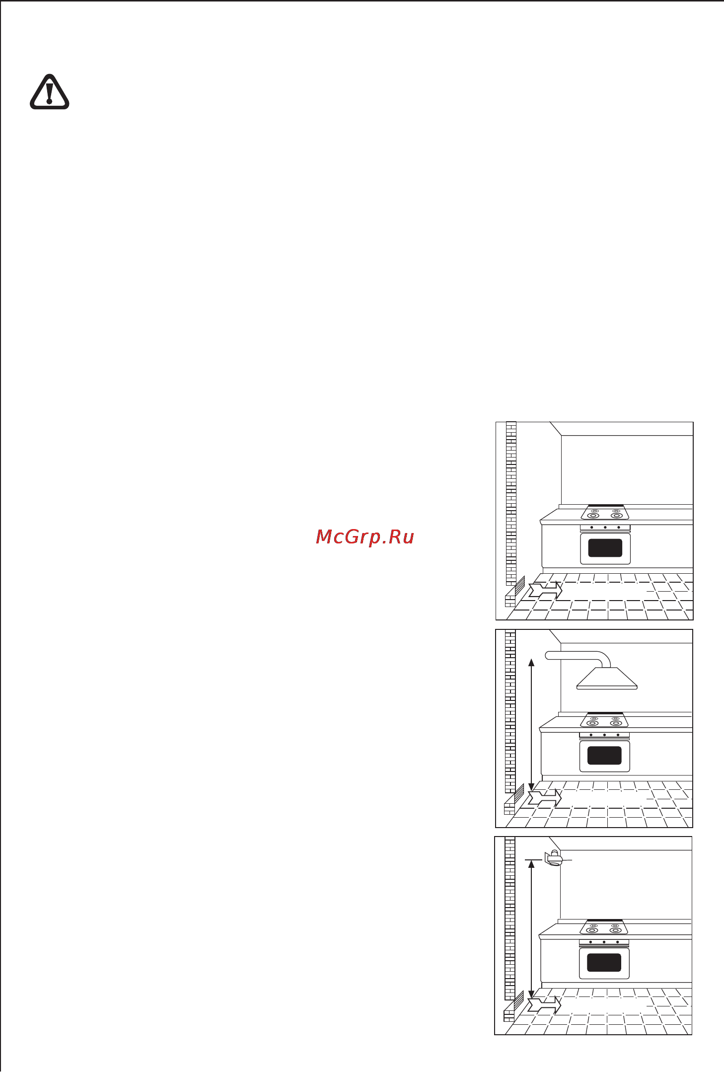 Kuppersberg TGM 60B [10/30] Instructions for the installation technician