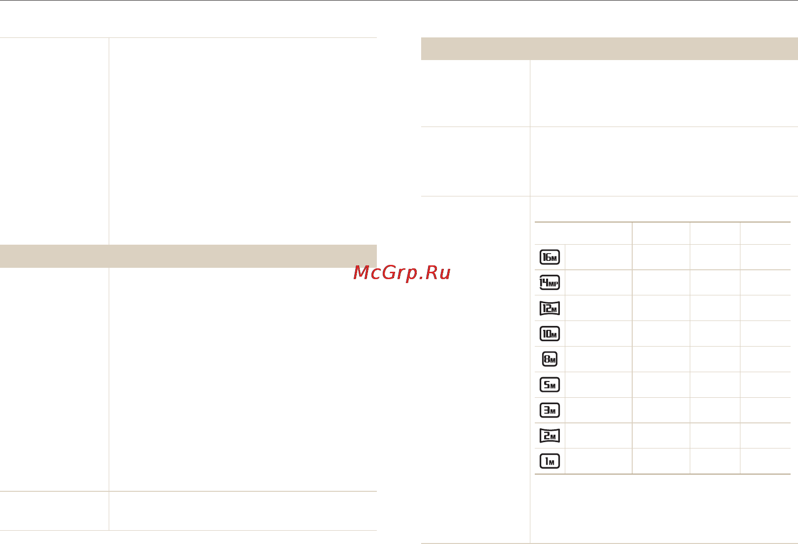 Samsung WB850F Black [172/186] Технические характеристики камеры