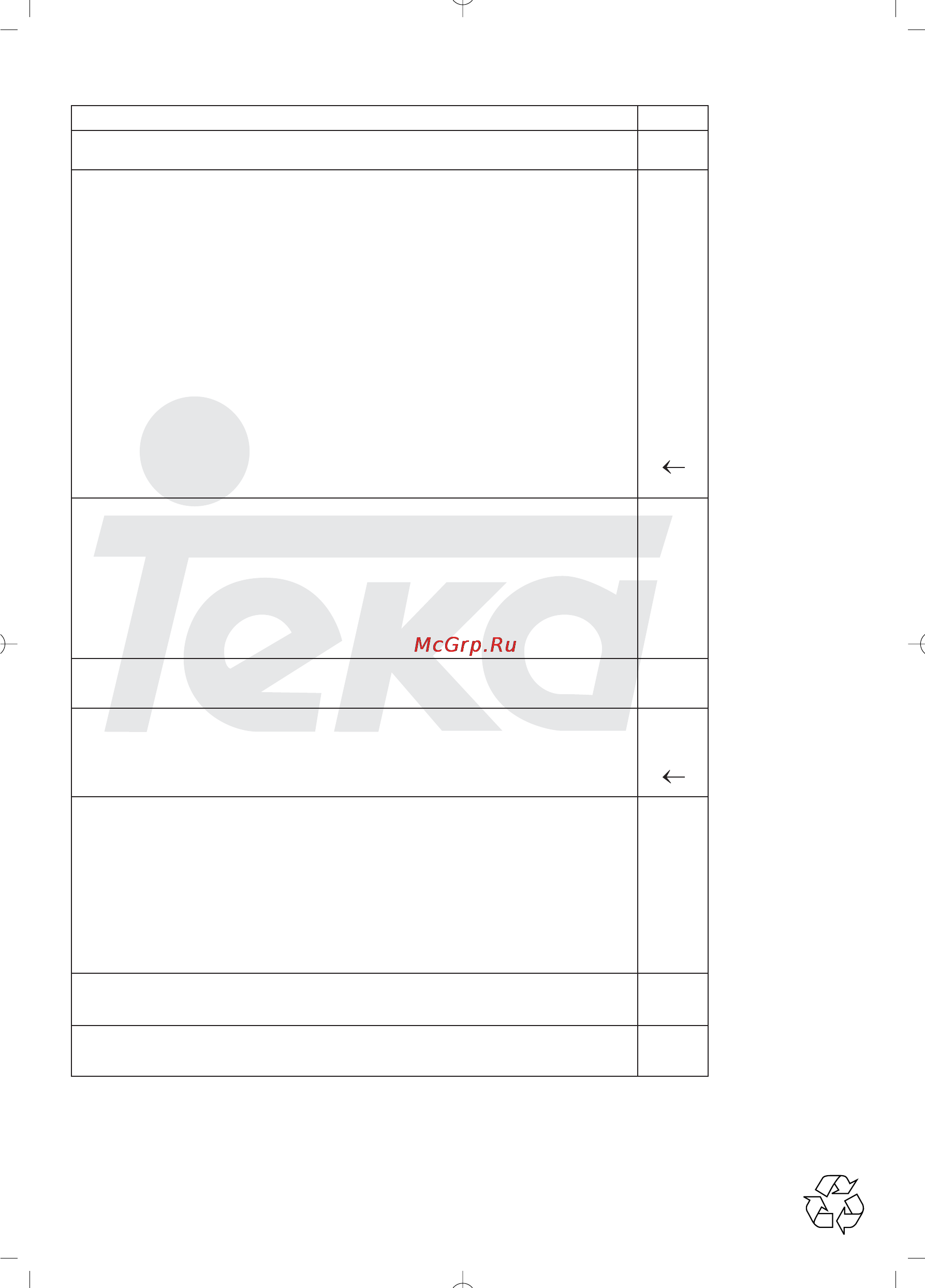 Teka HL 940 [10/11] Спецификации