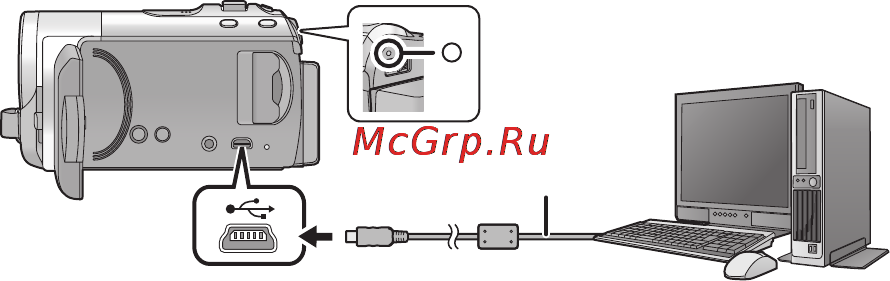 Panasonic HC-V10EE-K Black [9/28] Подключение к персональному компьютеру и зарядка
