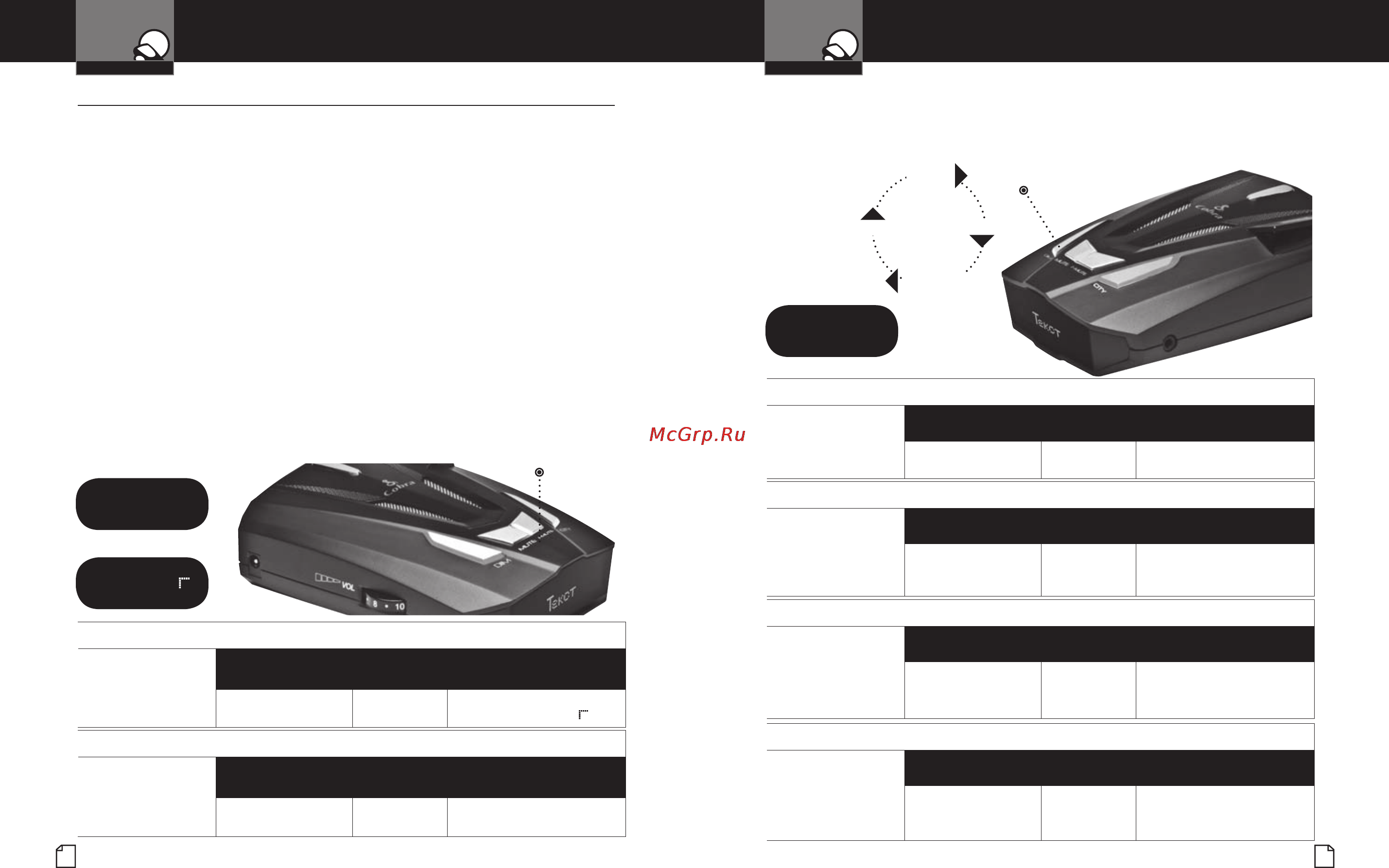 Cobra RU 850 [6/14] Настройка