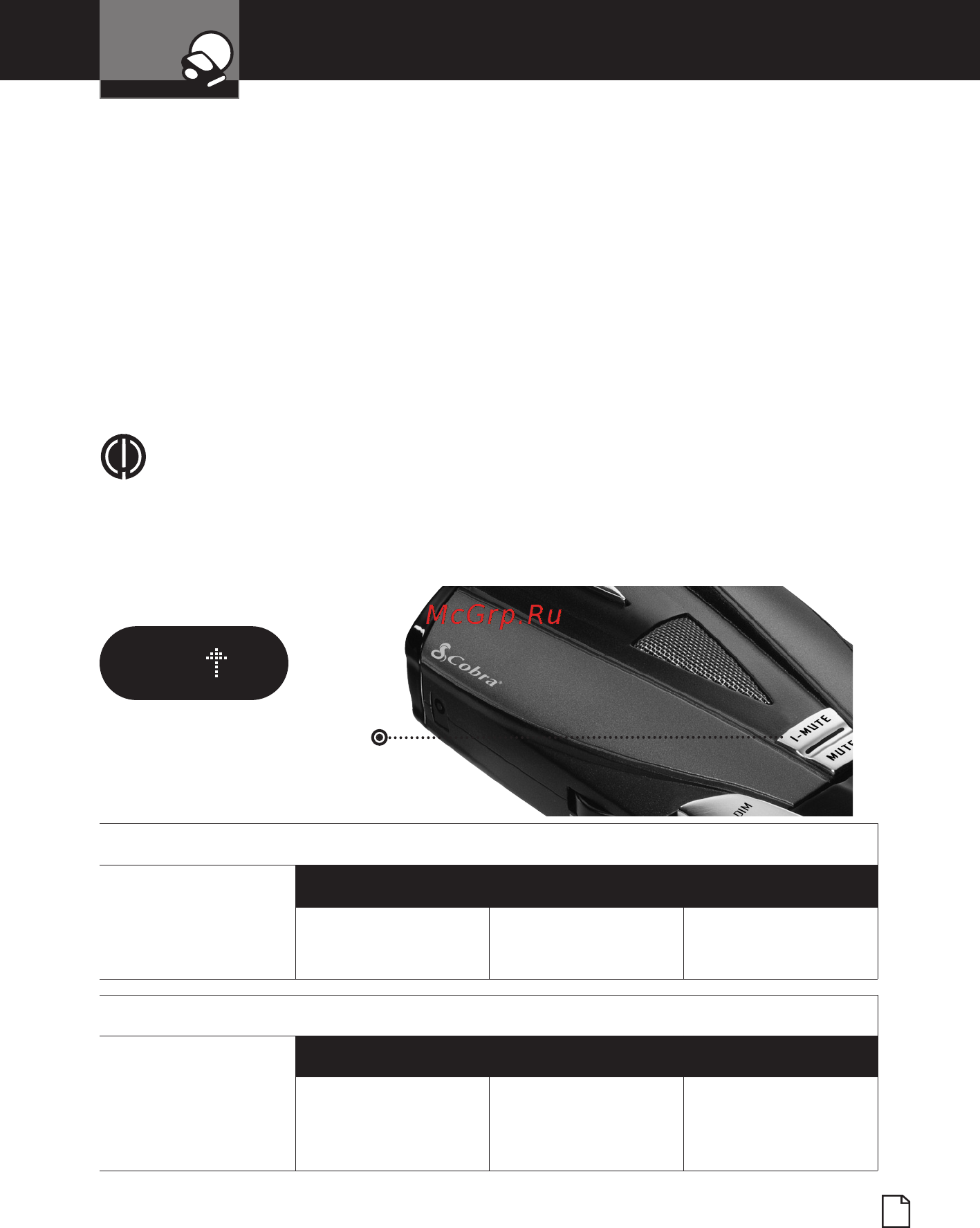 Cobra RU 750 [15/27] Intellimute