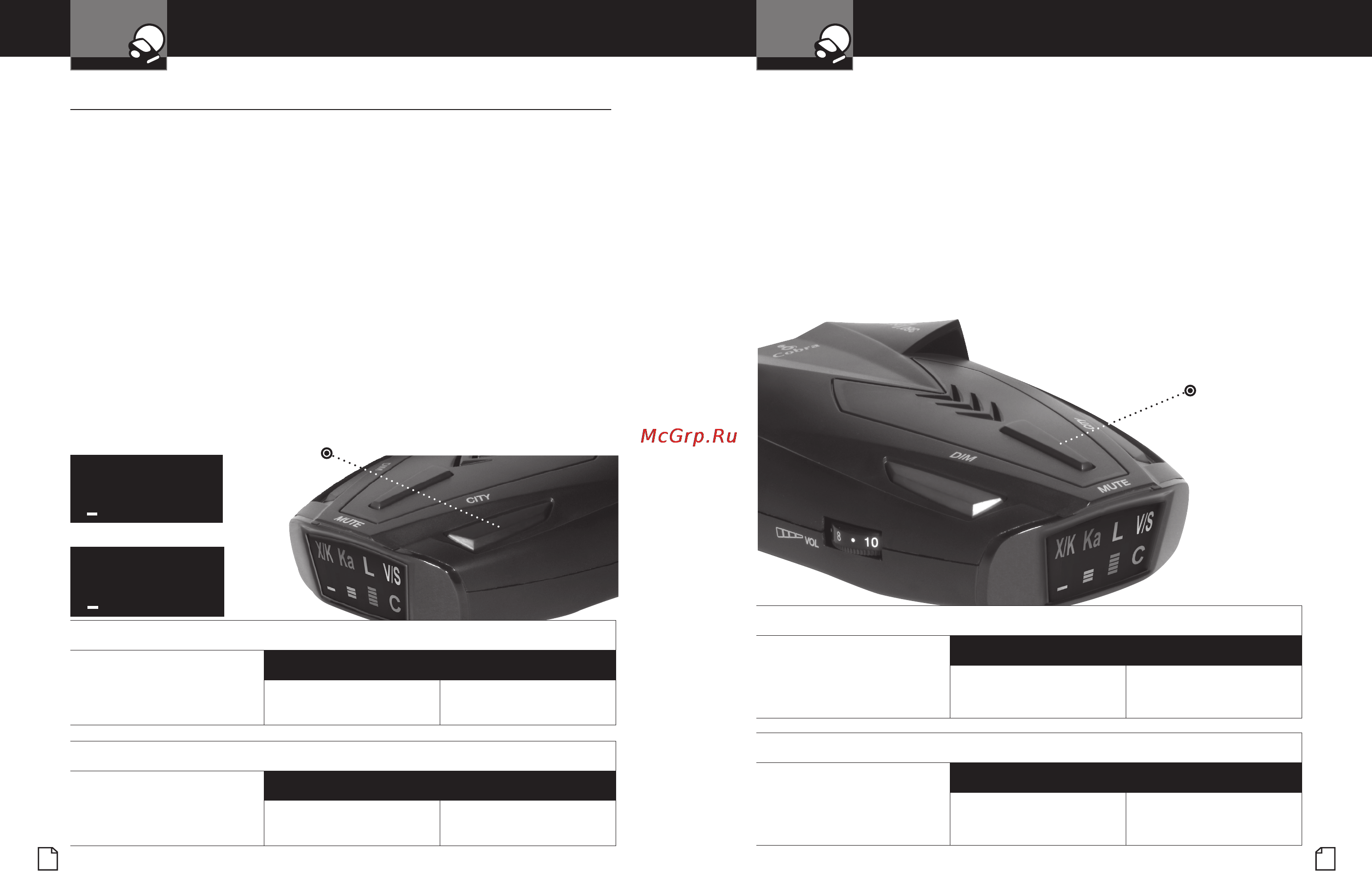 Cobra RU 710 [6/12] Включение режима автоматического приглушения