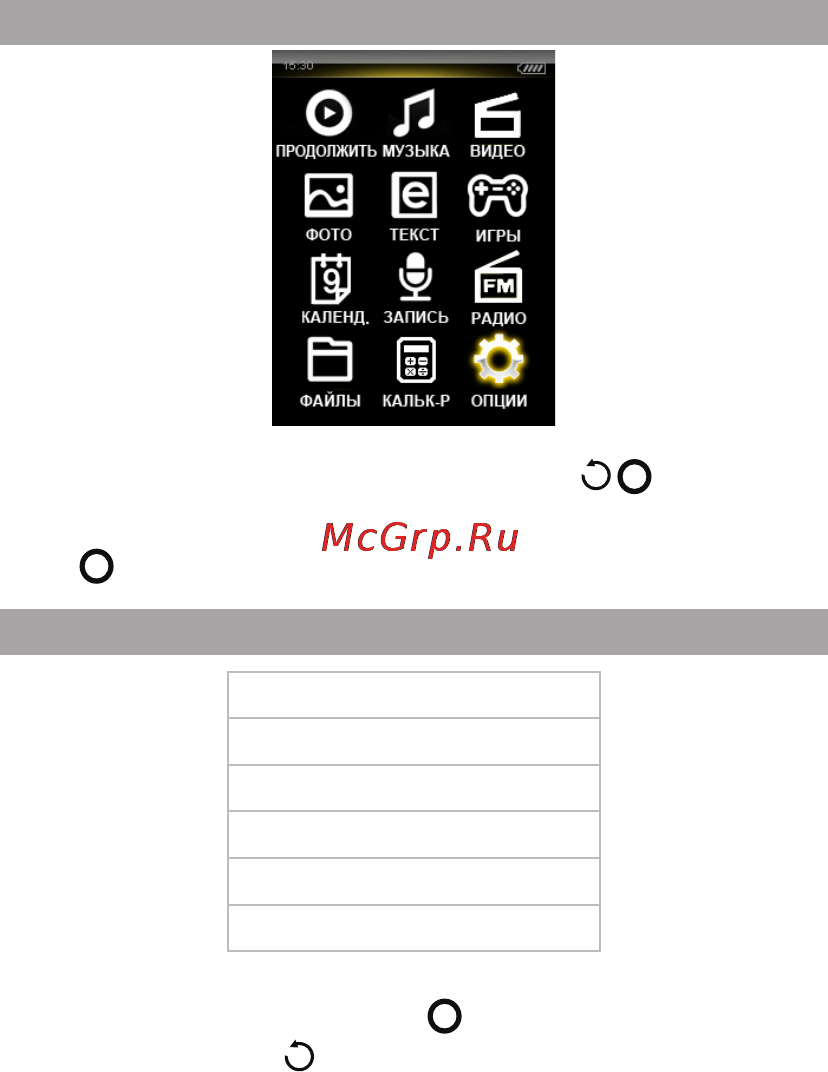 Texet T-489 4Gb Black [55/70] Опции