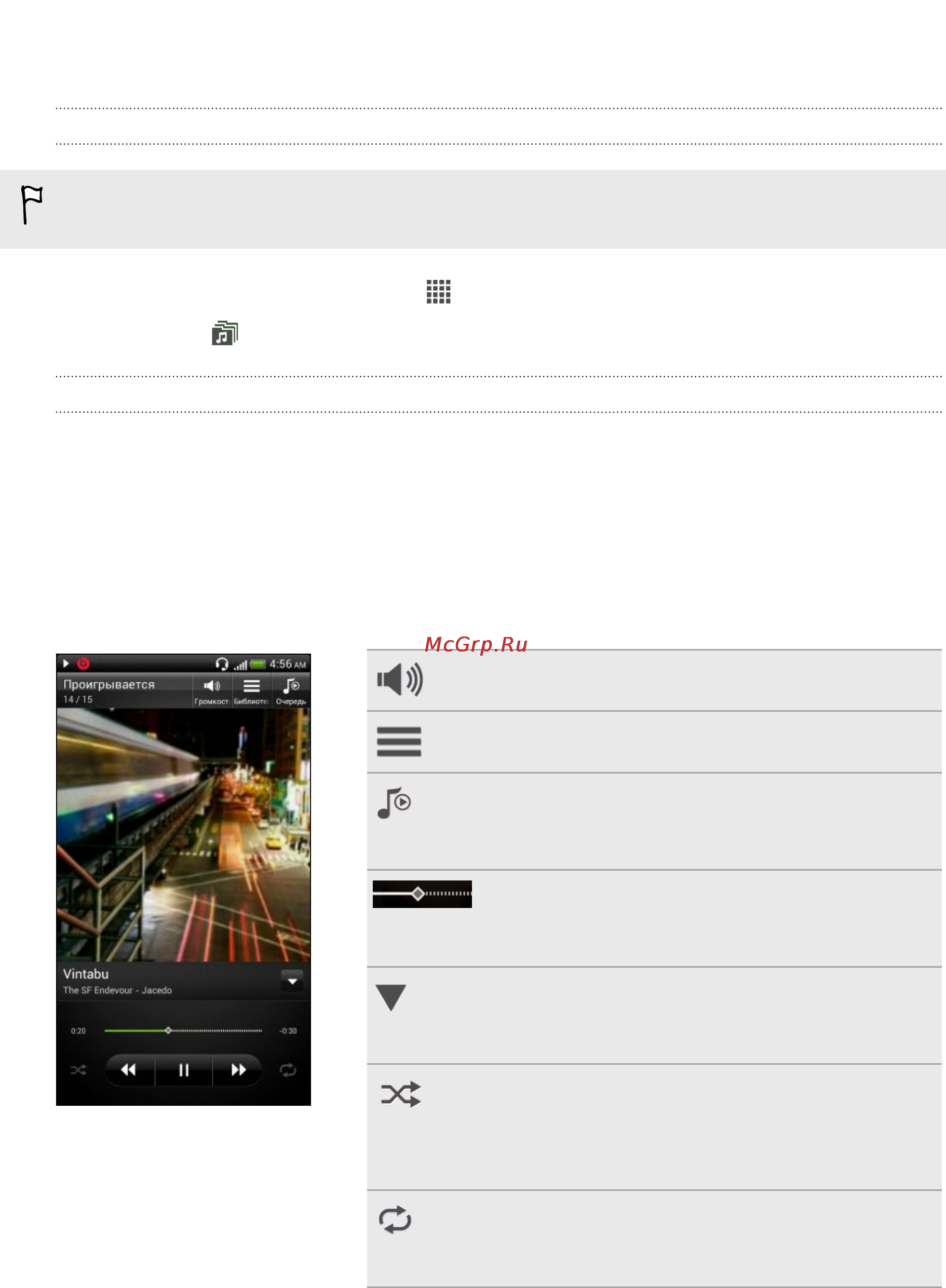 HTC Sensation XE Lite [78/190] Просмотр списка музыкальных записей в библиотеке