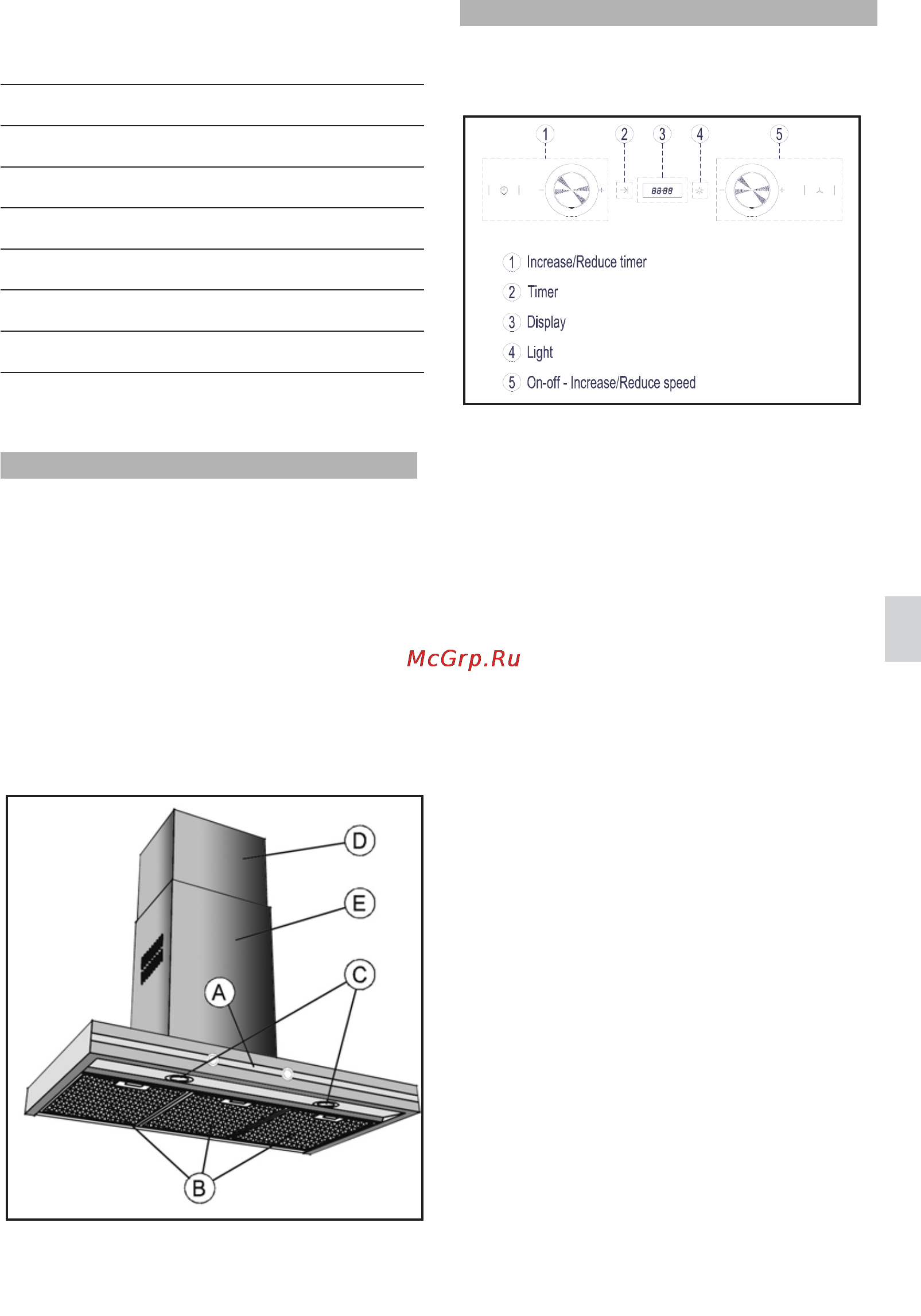 Teka DHX 90/60 P [11/44] Program the period of aspiration