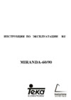 Teka MIRANDA 90/60HP Инструкция по эксплуатации