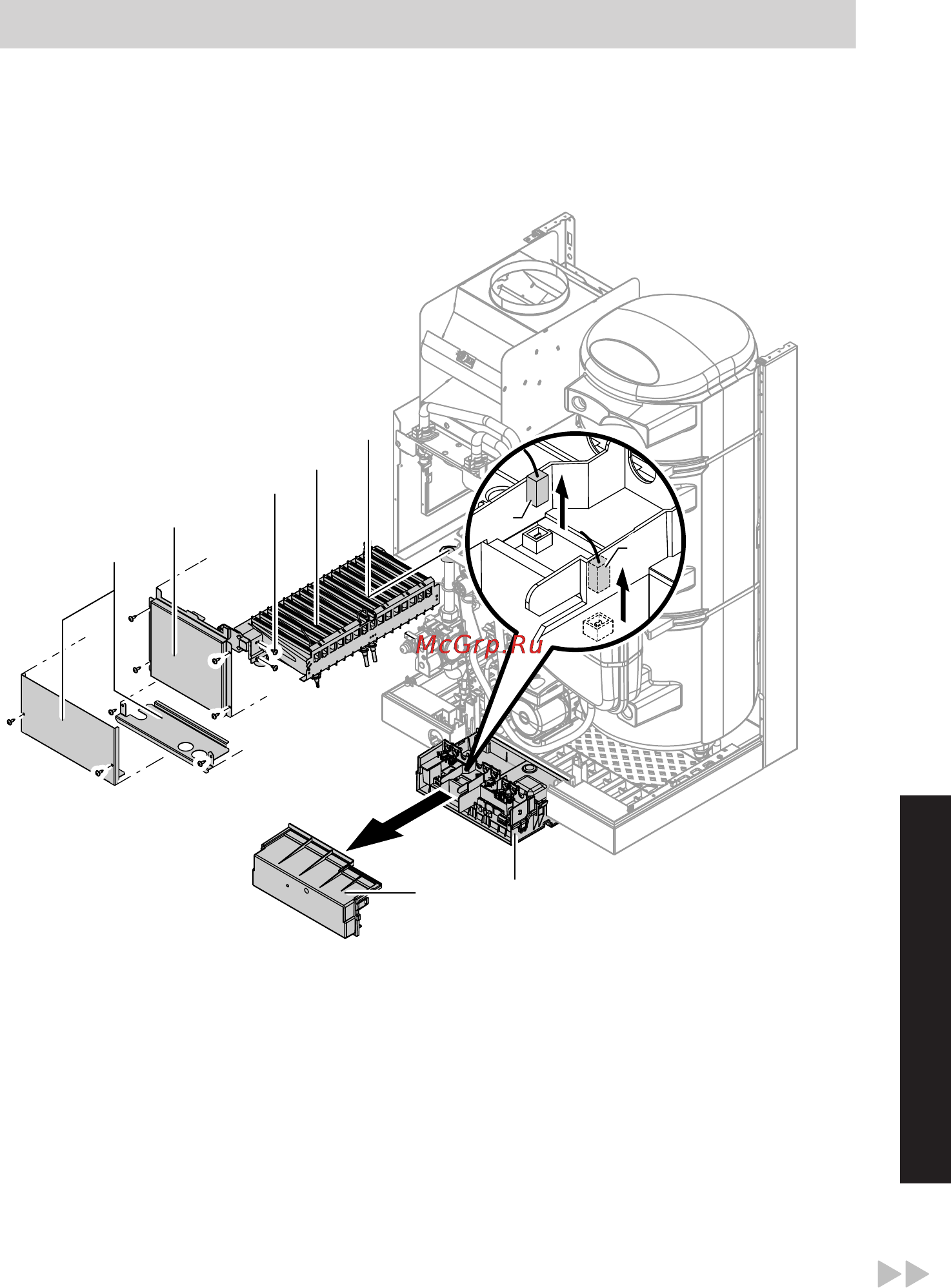 Viessman VITOPEND 111-W [35/96] Проверка и очистка горелки