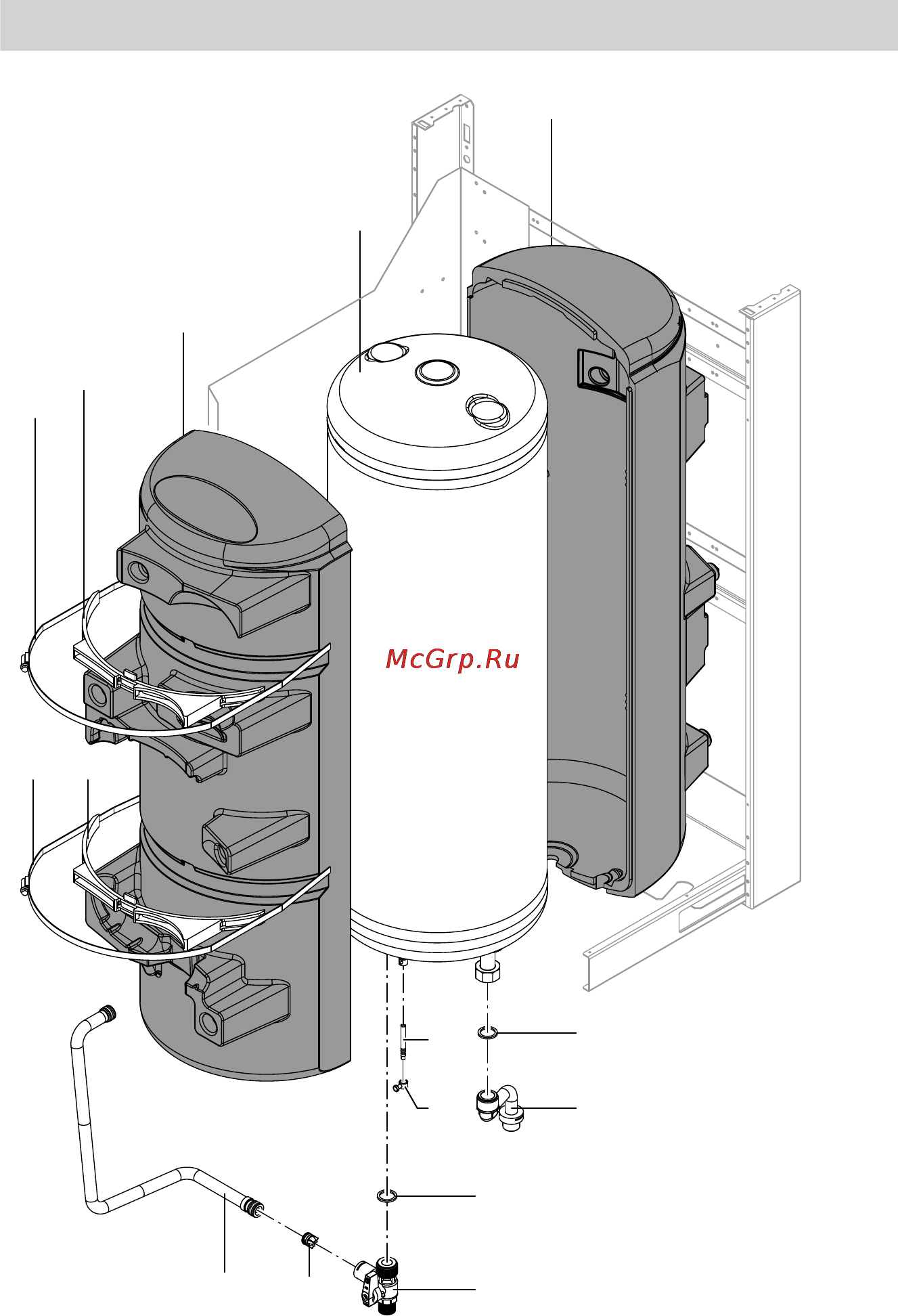 Viessman VITOPEND 111-W [86/96] Спецификации деталей для котла с закрытой
