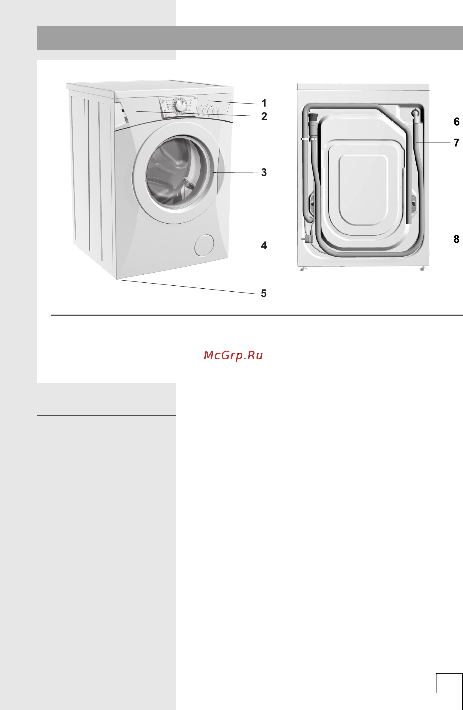 Gorenje WA62101 [3/32] Описание стиральной машины