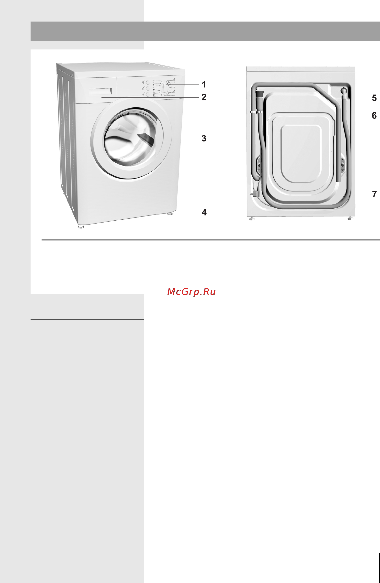 Gorenje WA50100 [3/28] Описание стиральной машины