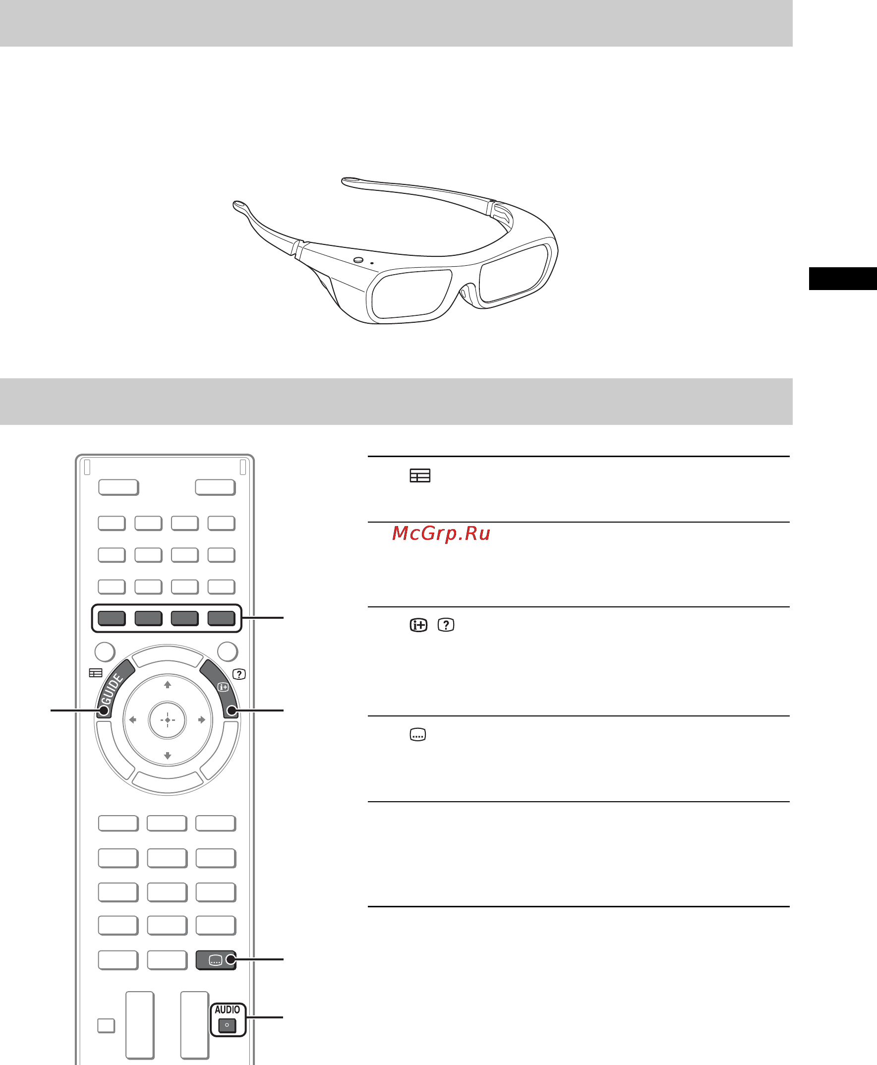 Sony KDL-40 HX853 [49/68] Кнопки що часто використовуються