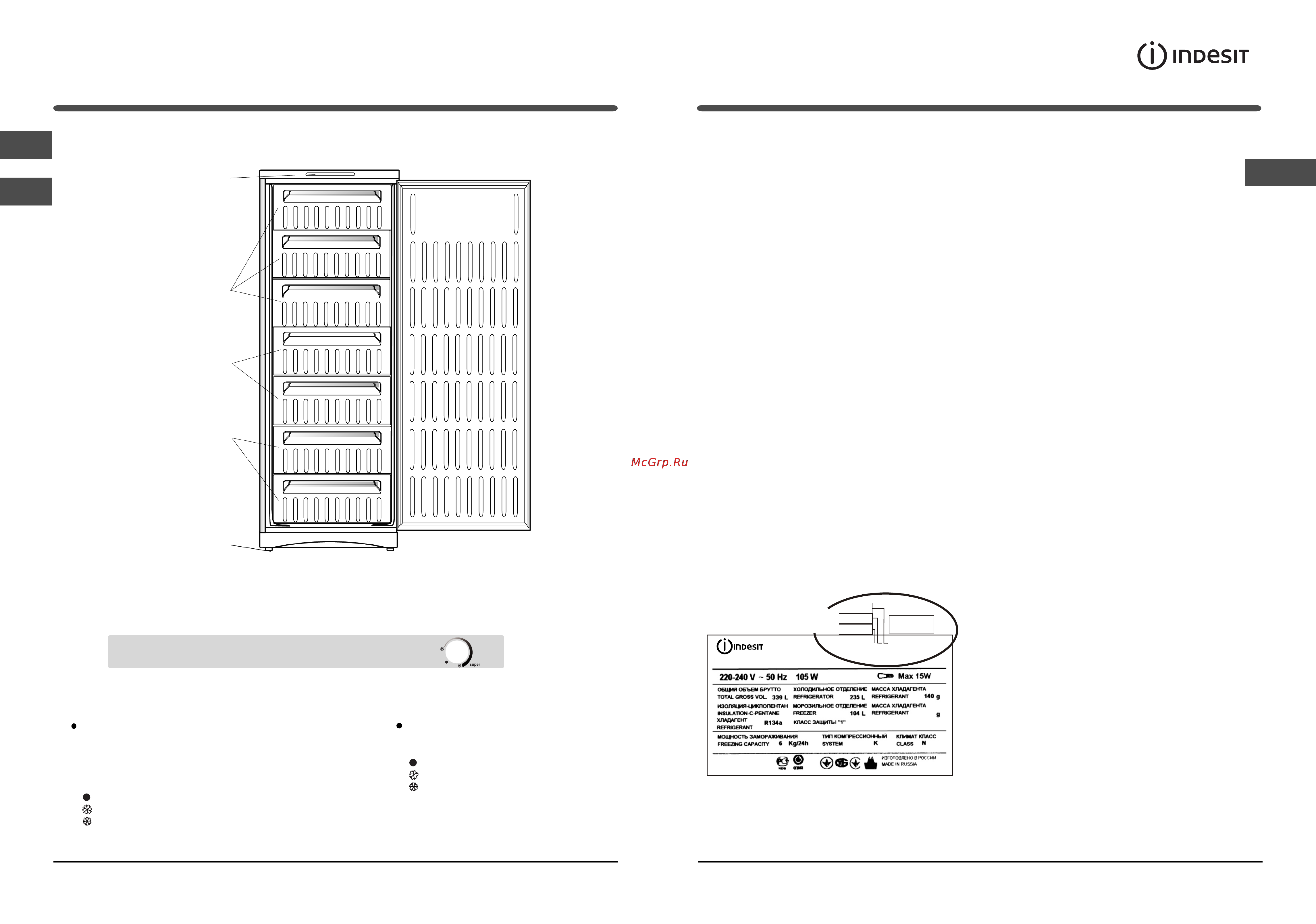 Indesit MFZ 16 F [4/12] Описание изделия