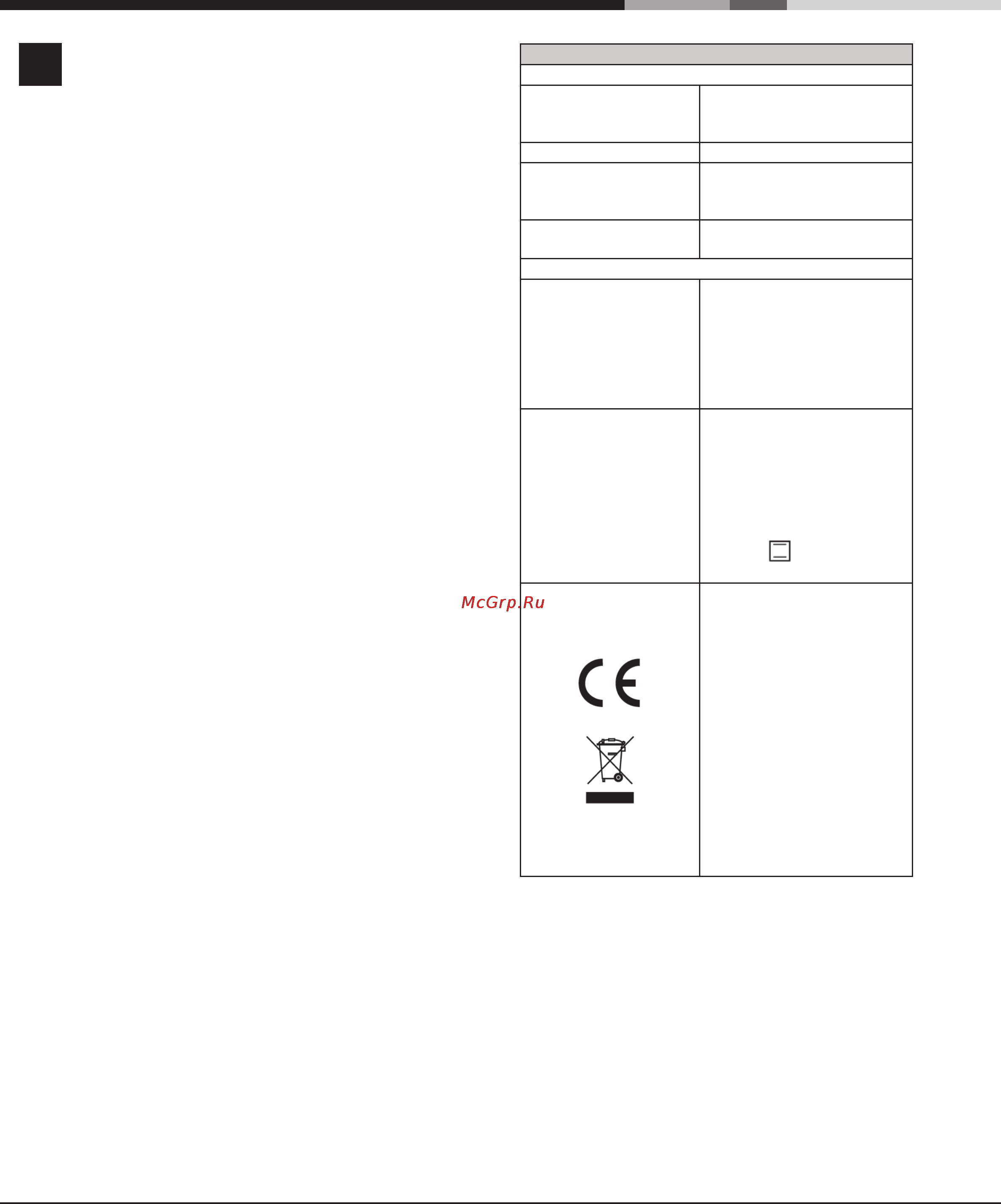 Indesit MVK5 V21(W) RF [4/11] После установки оборудования должен быть обеспечен свободный доступ к питающему кабелю и розетке кабель не должен быть перекручен или пережат кабель следует регулярно проверять его замена должна производиться только специалистами сер висного центра производитель не несет ответственности за ущерб в результате несоблюдения указанных мер безопасности