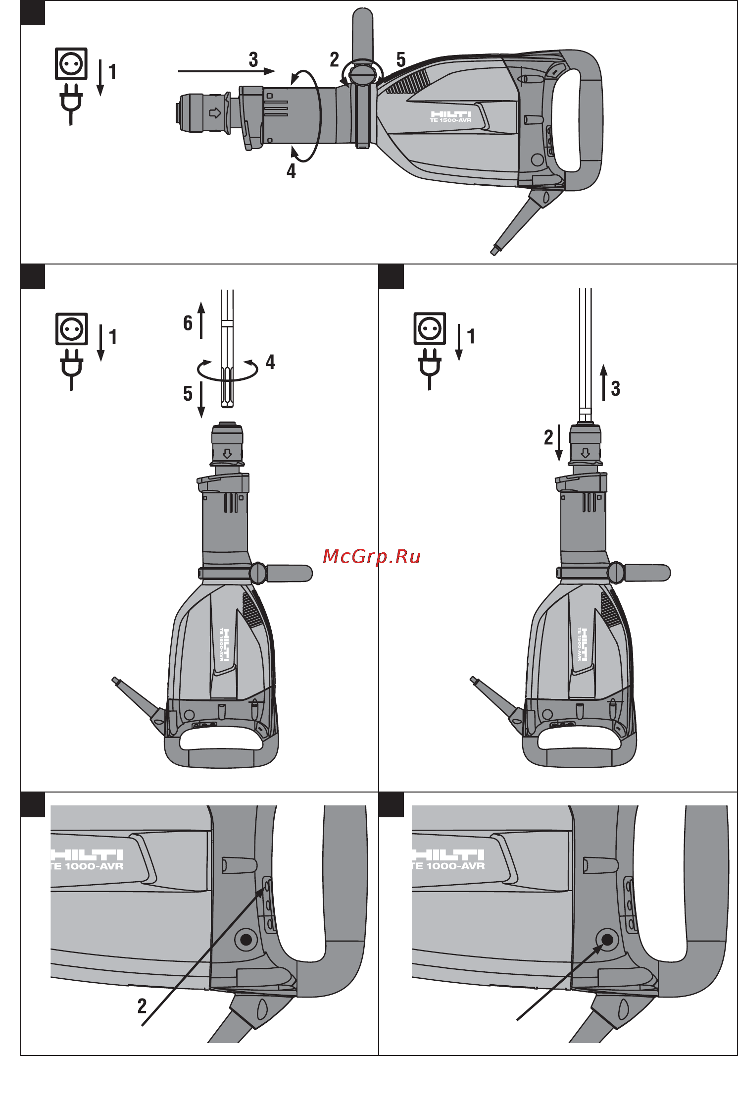Hilti TE 1500-AVR Инструкция по эксплуатации онлайн [3/20] 65146
