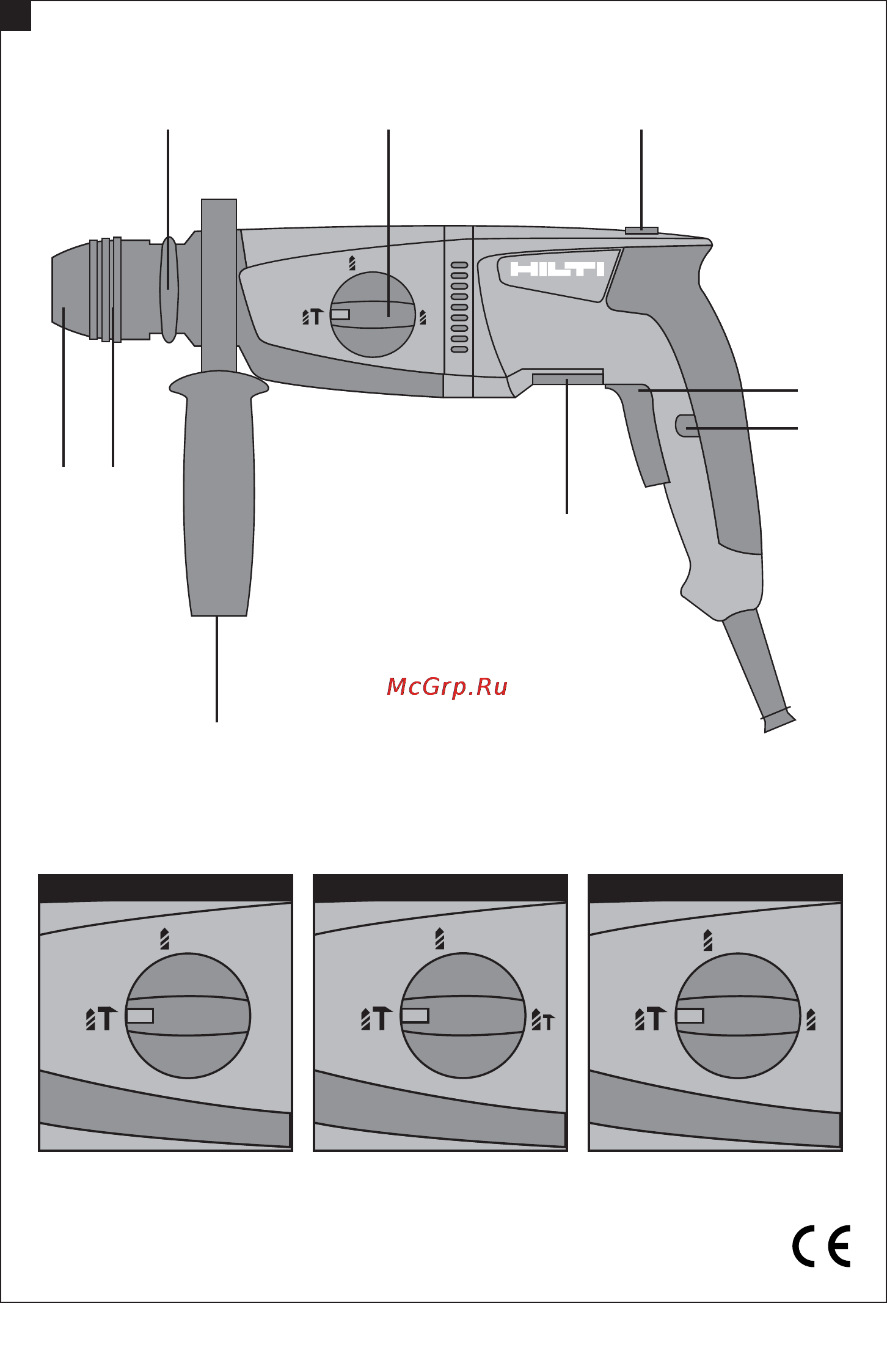 Hilti TE 2 Инструкция по эксплуатации онлайн [2/16] 65171