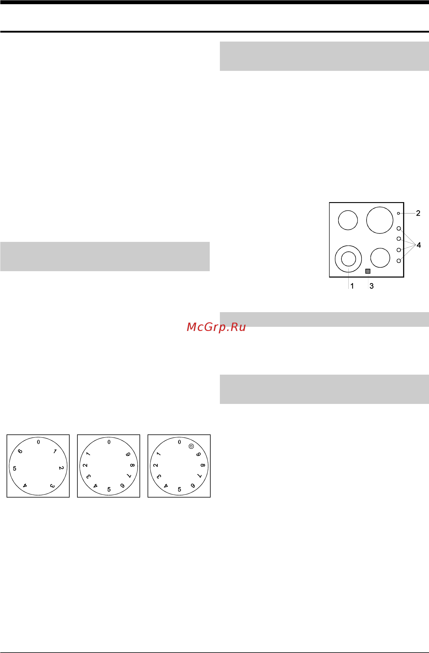 Gorenje EC630RB [4/9] Управление местами приготовления пищи