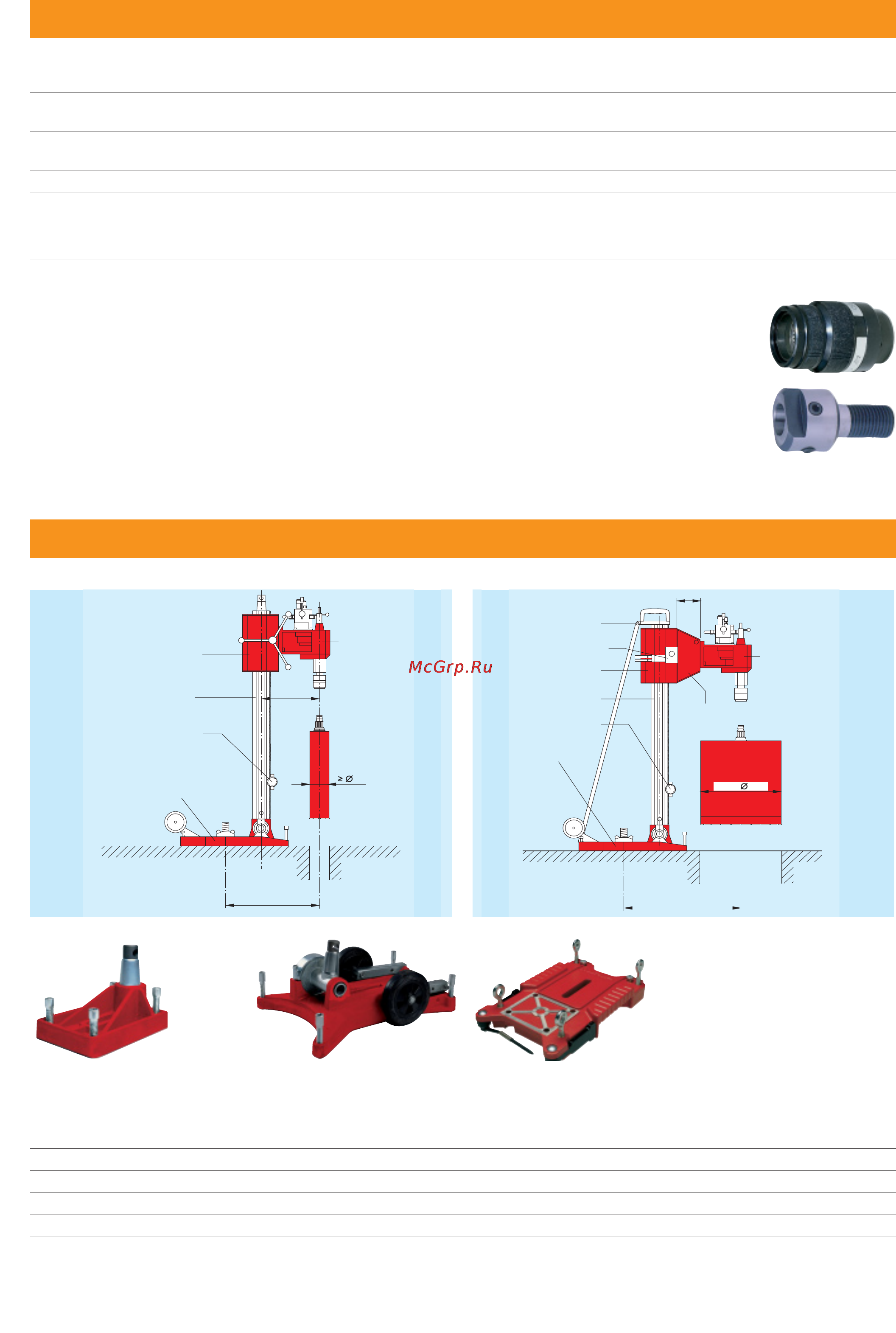Hilti DD 750-HY [11/18] Дюйма замены бурильных коронок