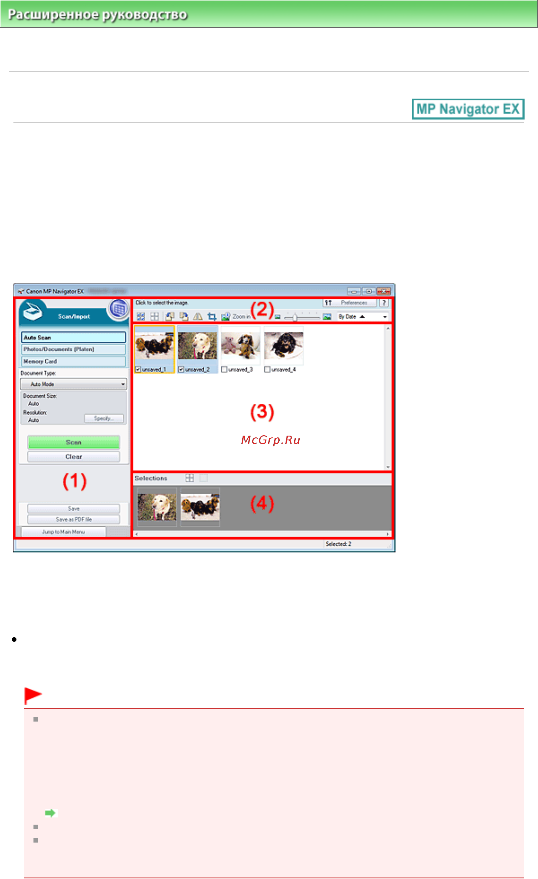 Canon PIXMA MG5240 [593/1103] Экран автоматическое сканирование auto scan окно