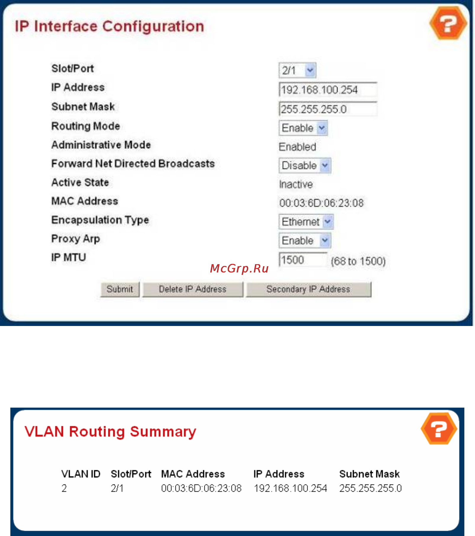 Planet WGS3-2820 [210/528] Vlan routing summary