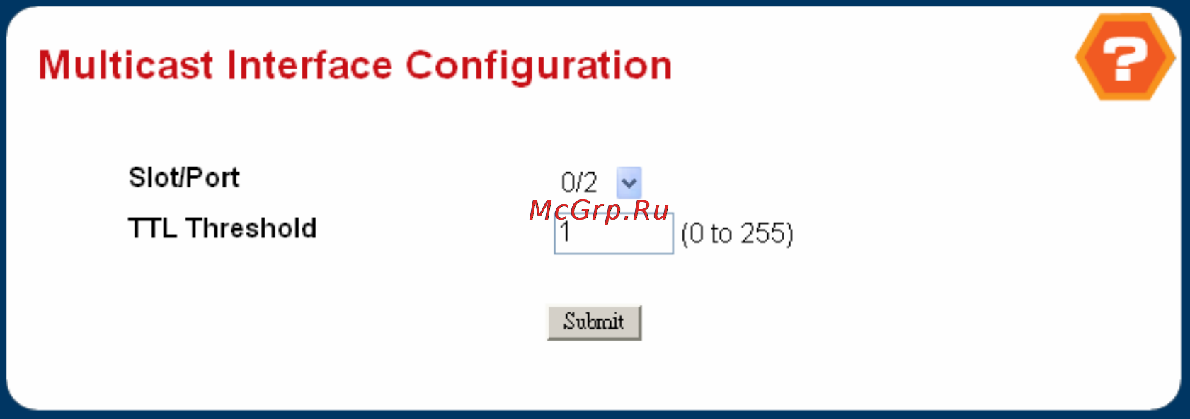 Planet WGS3-2820 [270/528] Multicast interface configuration