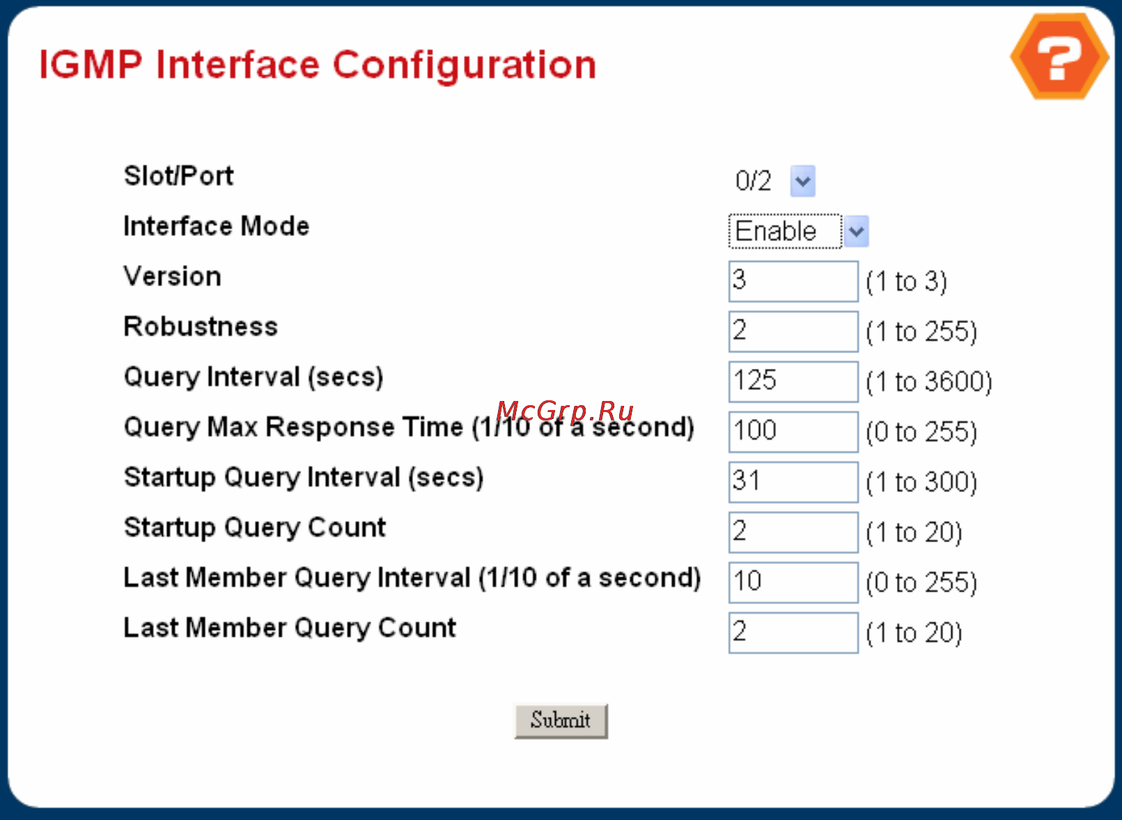 Planet WGS3-2820 [277/528] Igmp interface configuration