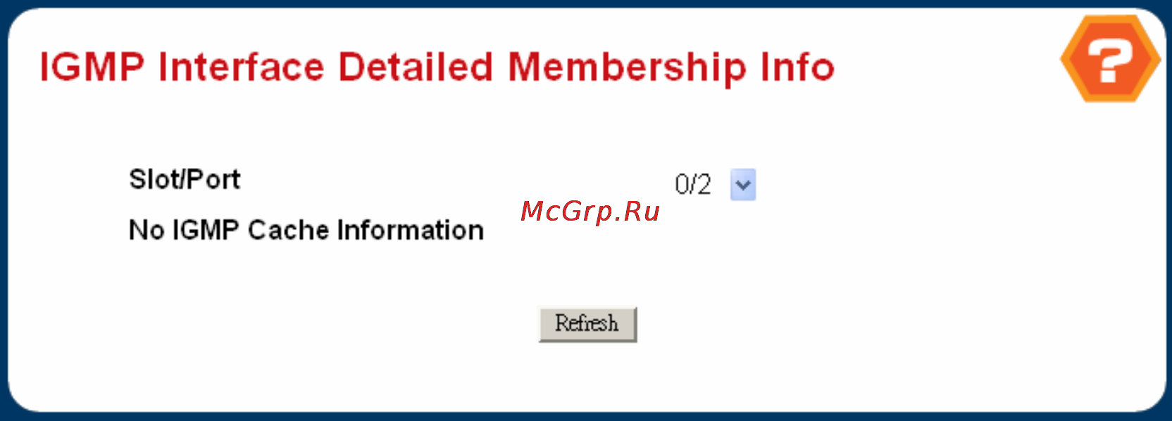 Planet WGS3-2820 [282/528] Igmp interface membership details info