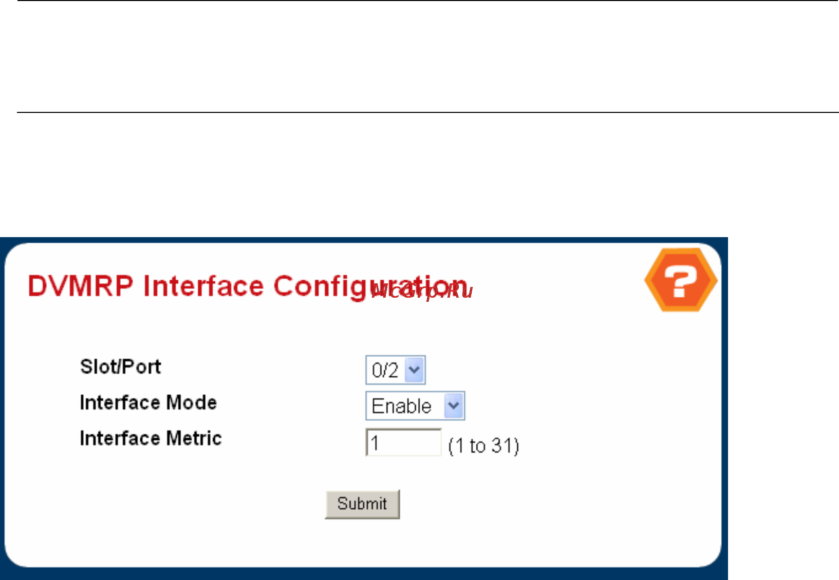 Planet WGS3-2820 [285/528] Dvmrp interface configuration