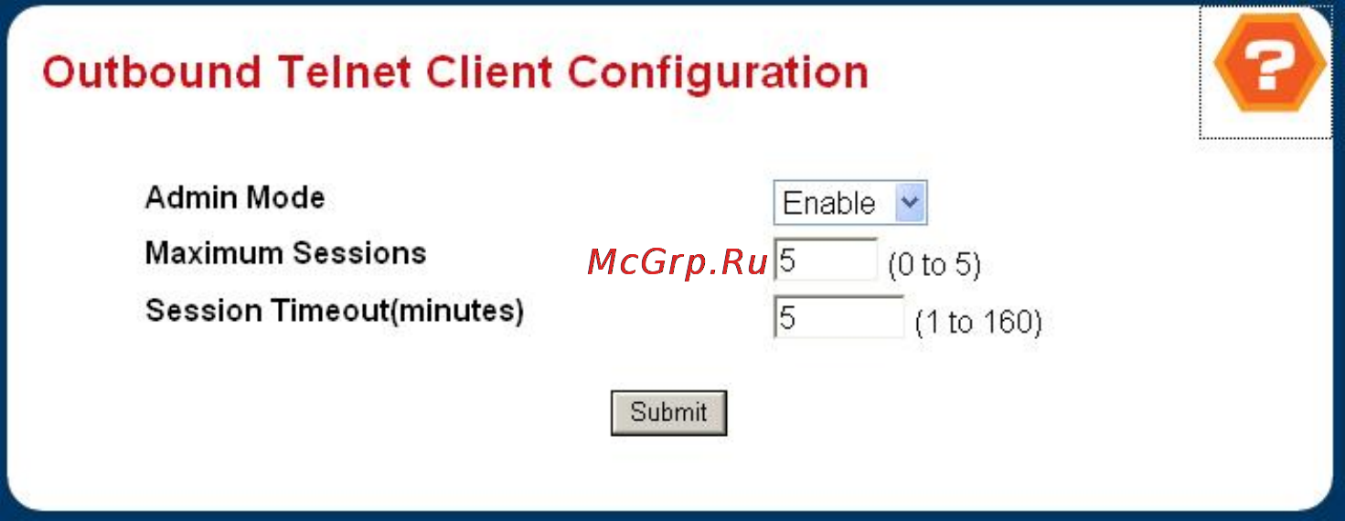 Planet WGS3-5220 [45/528] Outbound telnet client configuration