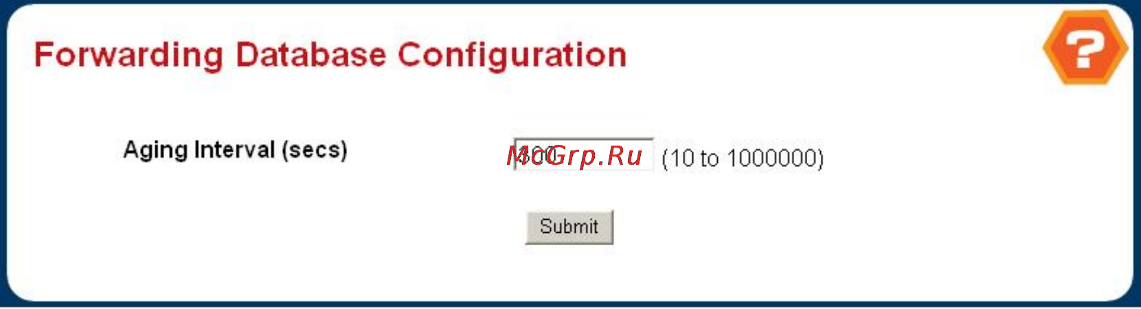 Planet WGS3-5220 [52/528] Forwarding database