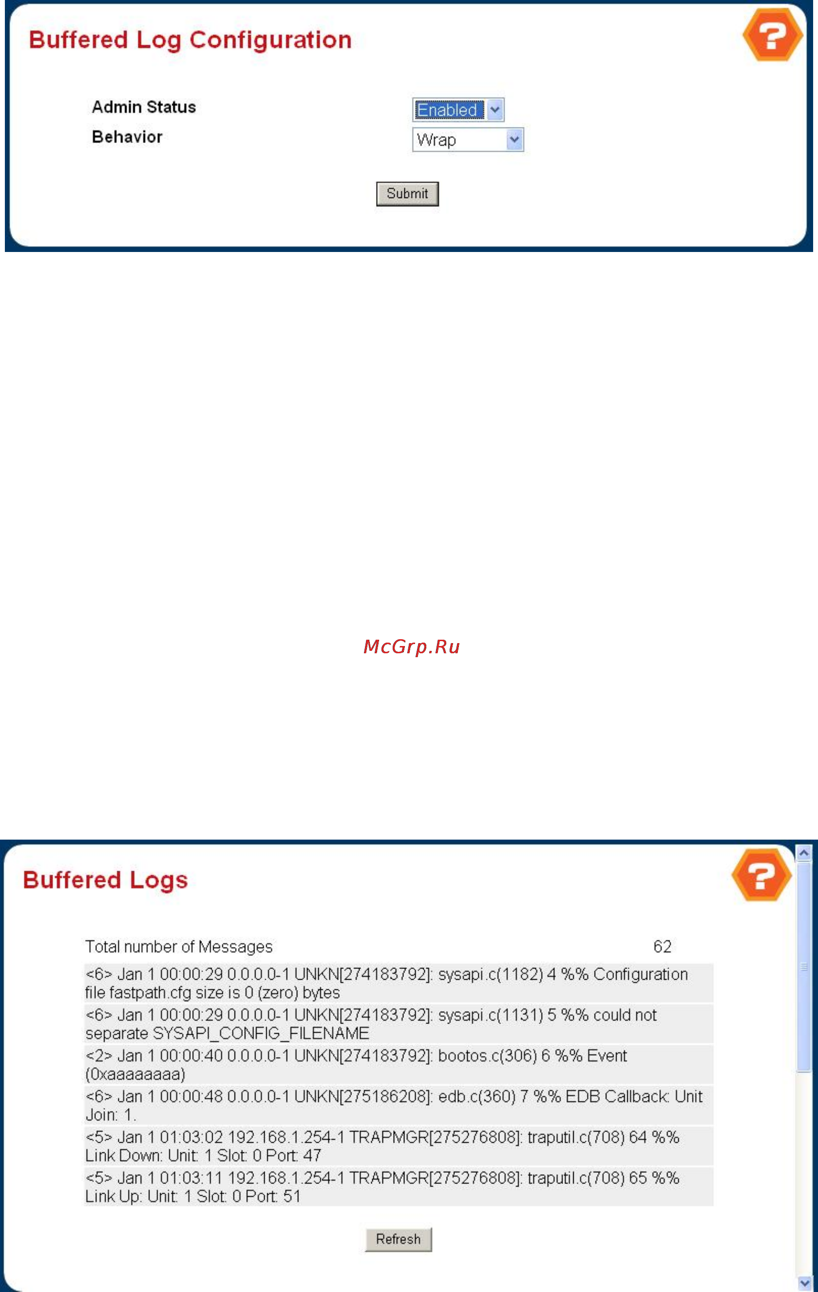 Planet WGS3-2820 [54/528] Buffered log