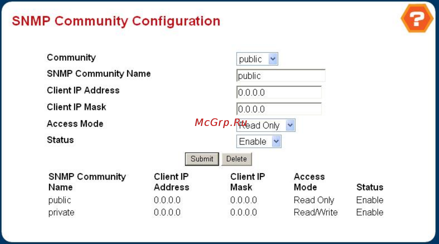Planet WGS3-2820 [66/528] Community configuration