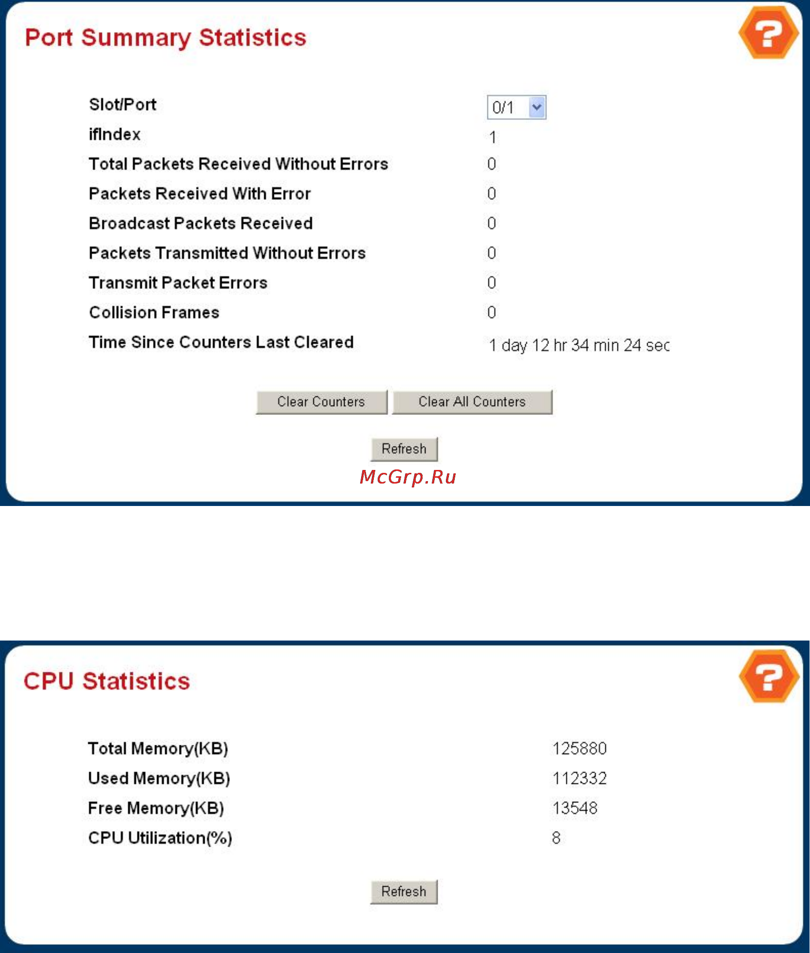 Planet WGS3-2820 [75/528] Cpu statistics
