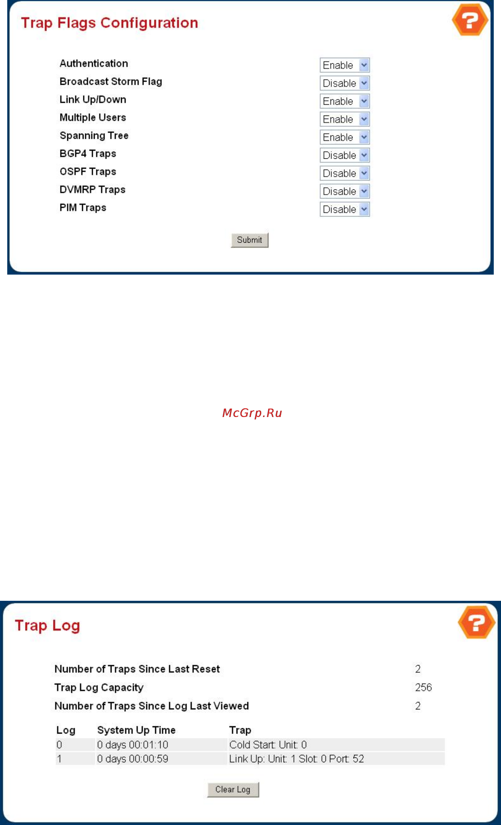 Planet WGS3-2820 [82/528] Trap log