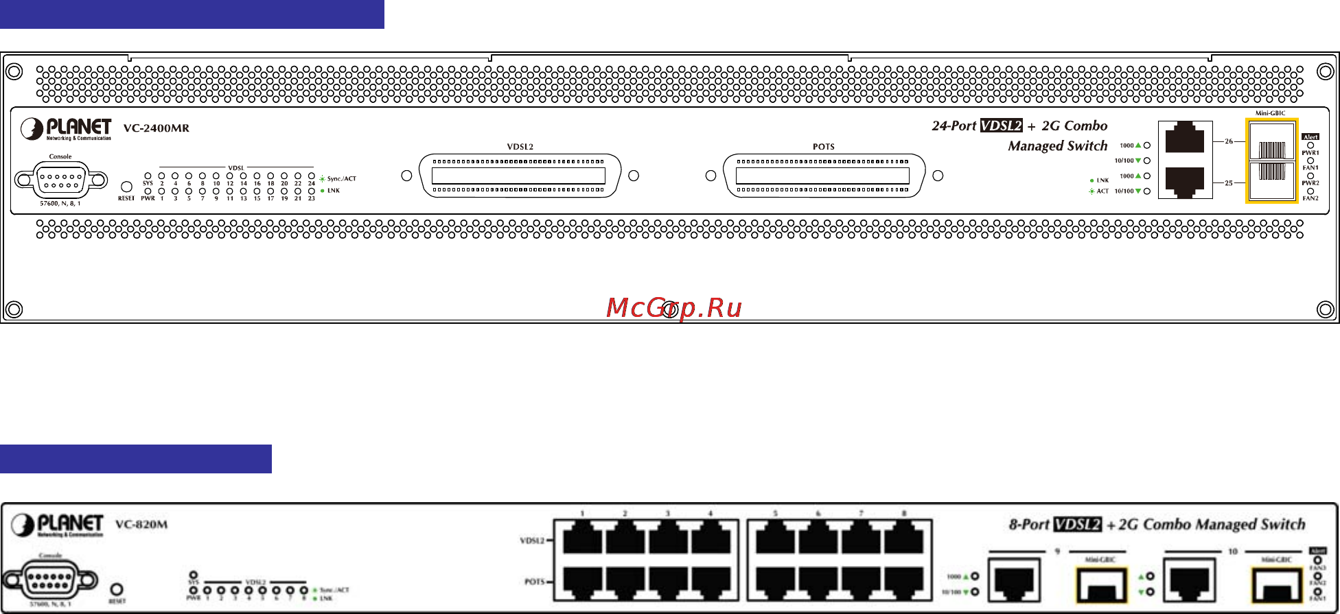 Planet VC-2400MR48 [18/215] Installation