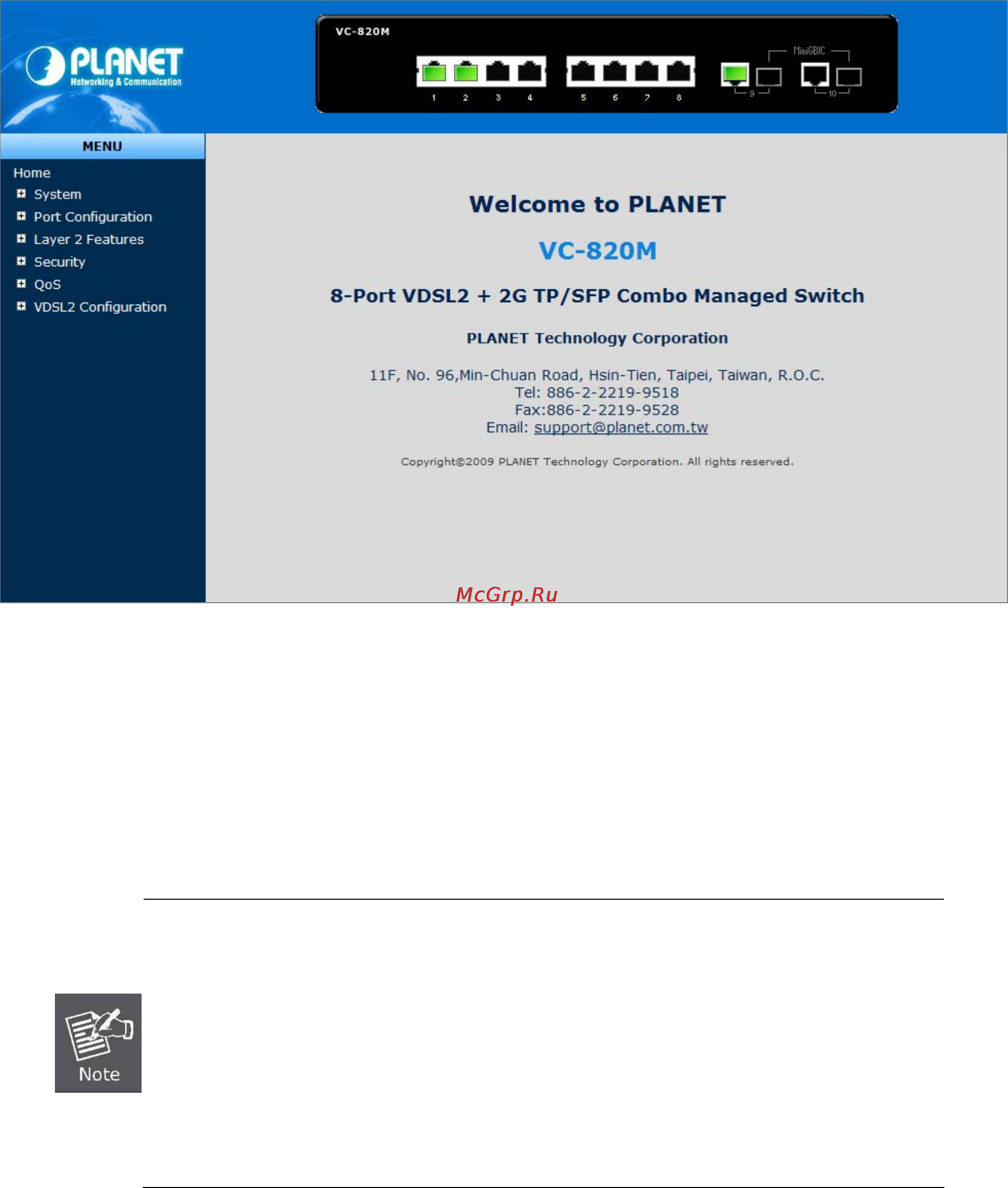 Planet VC-2400MR48 [41/215] User s manual of vc 820m vc 2400mr series
