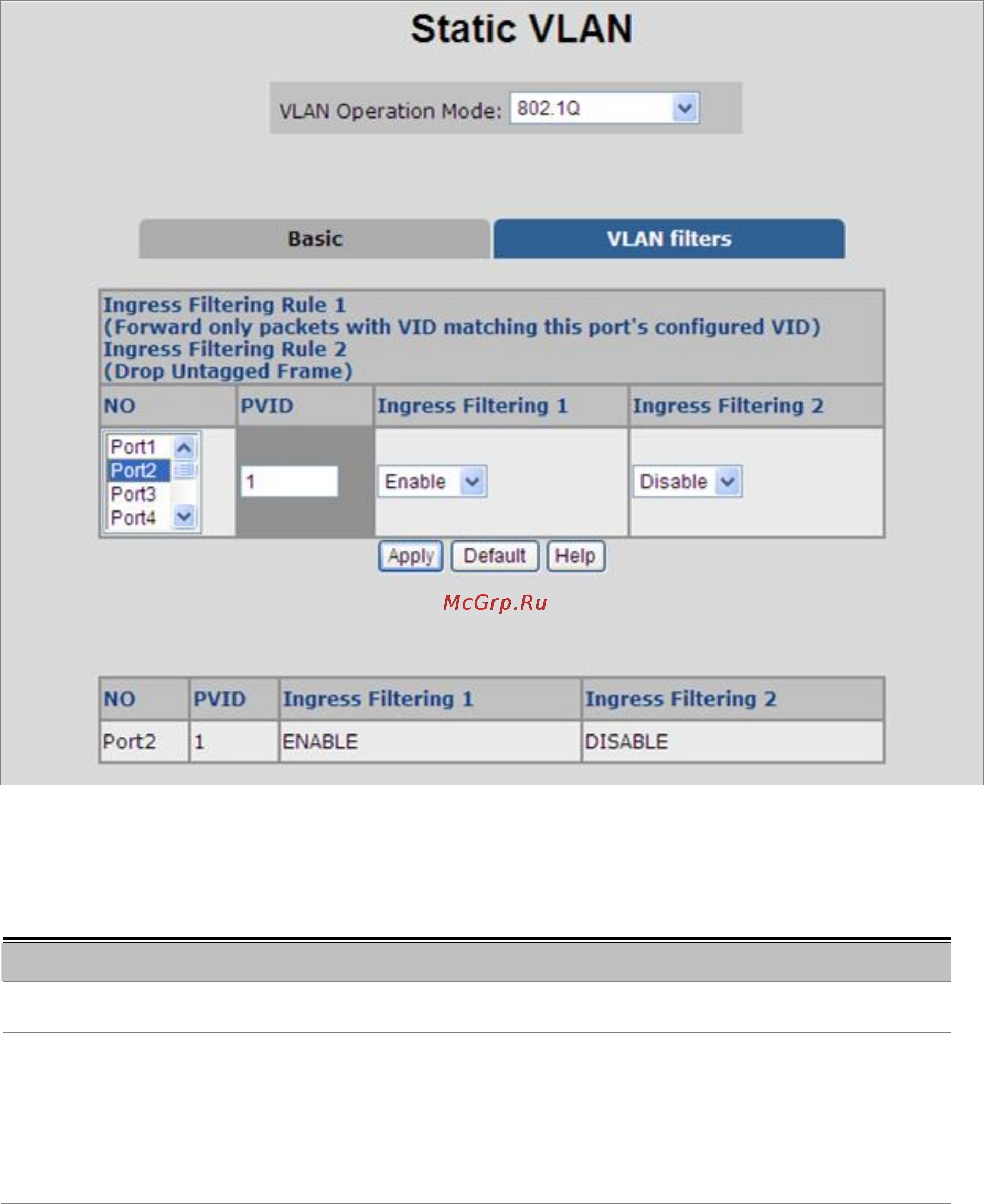 Planet VC-2400MR48 [81/215] Vlan filter