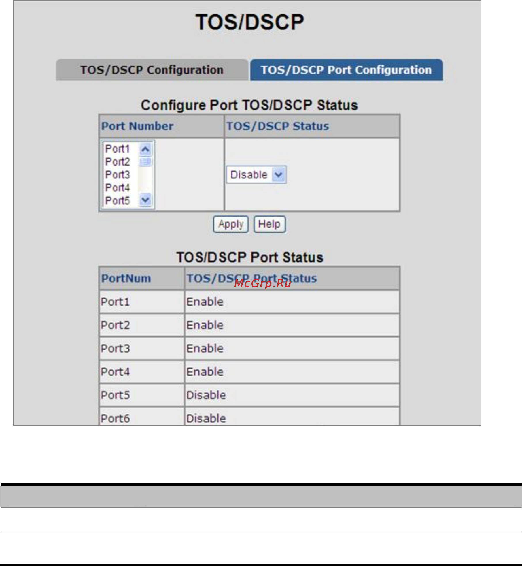 Planet FGSD-1022 [111/197] Tos dscp port configuration