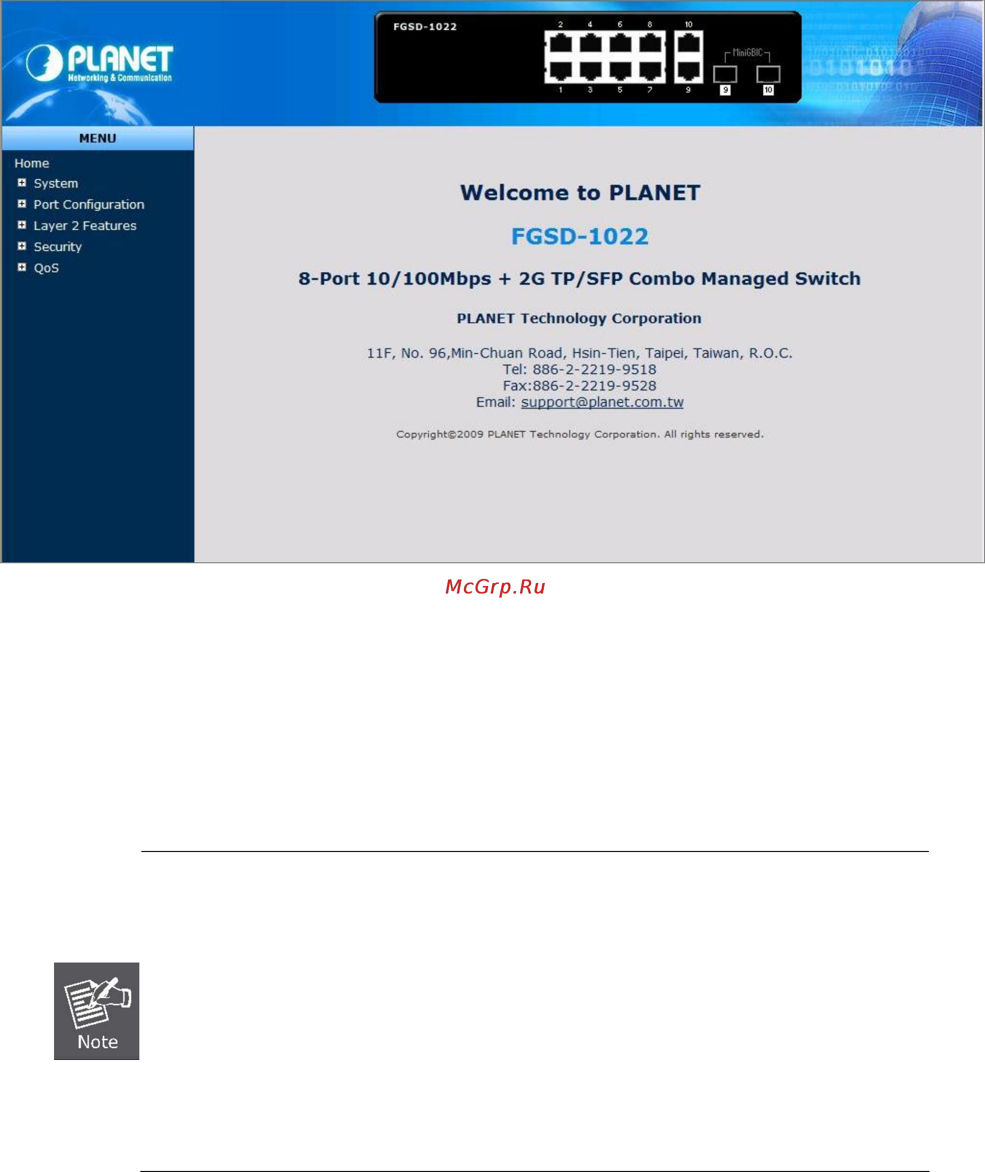 Planet FGSD-1022P [32/197] User s manual of fgsd 1022 series