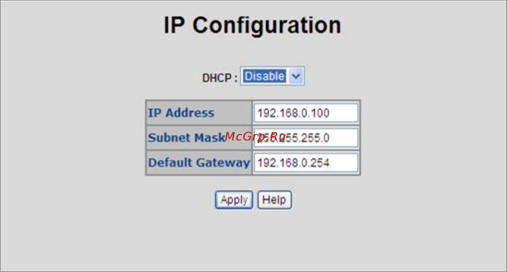Planet FGSD-1022 [38/197] Ip configuration