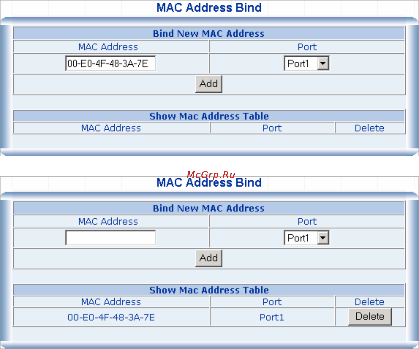Planet WSW-2401A [51/95] Mac address filtering