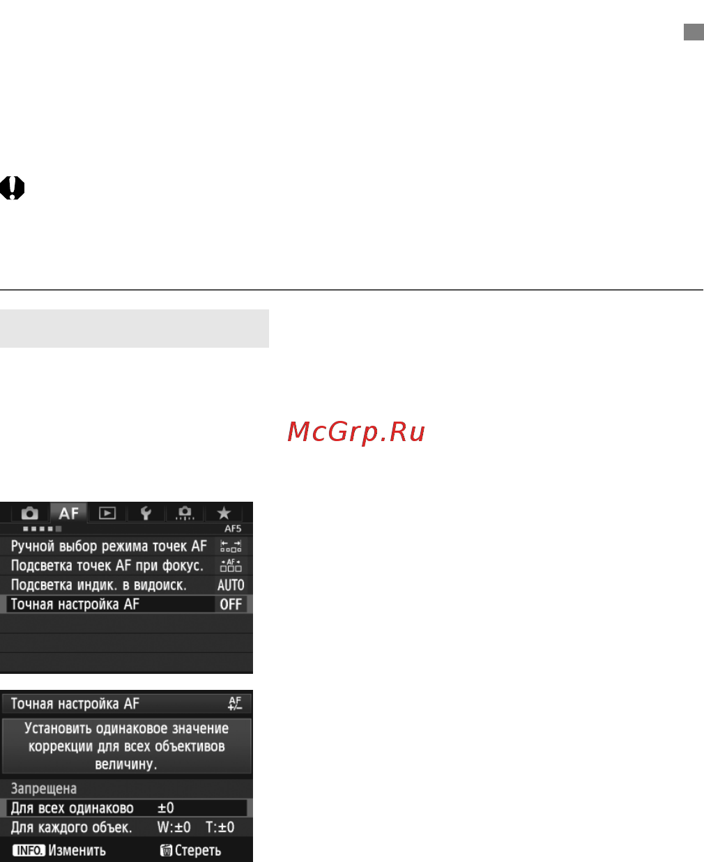 Canon EOS 5D Mark III 24-105IS [104/404] Точная настройка фокуса точки автофокусировк