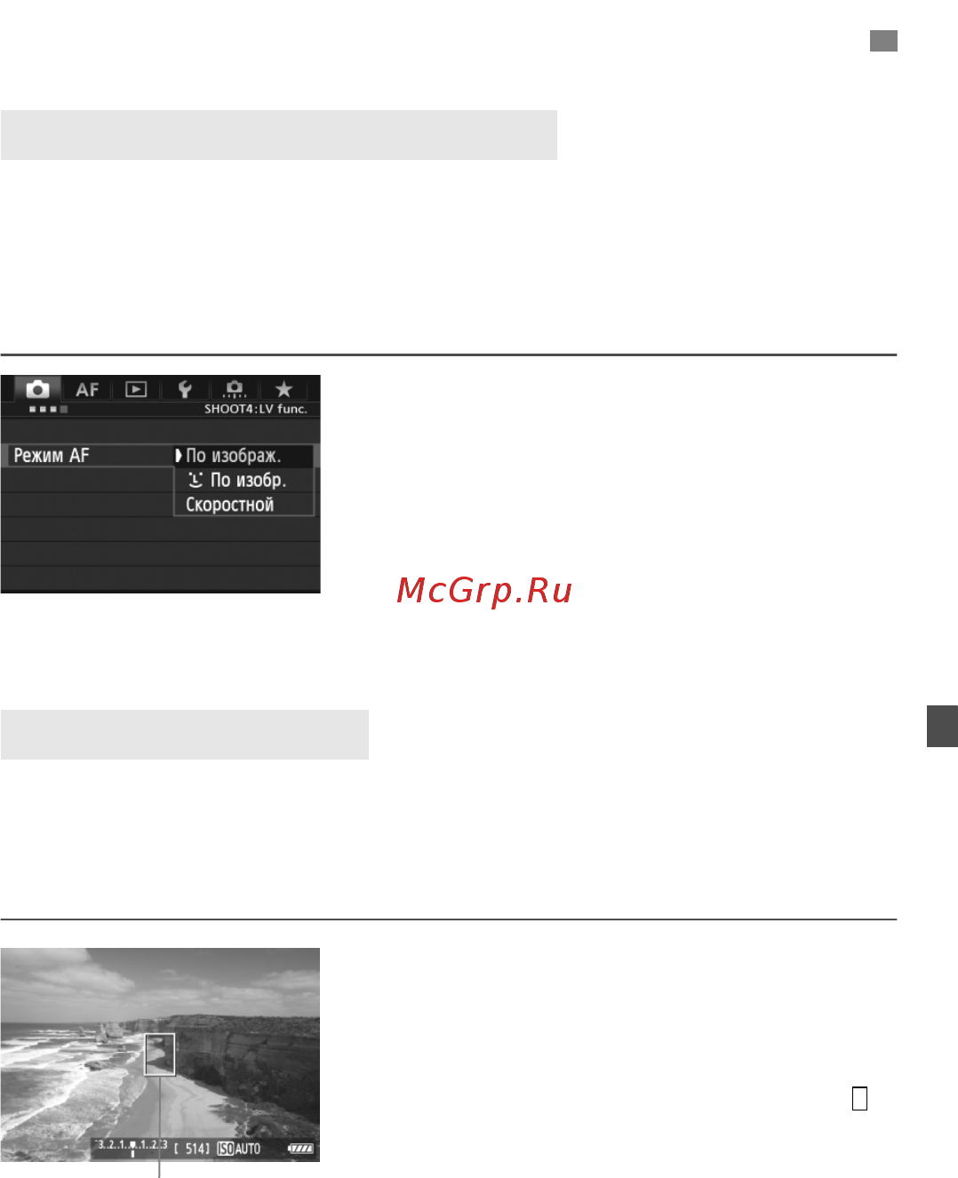 Canon EOS 5D Mark III 24-105IS [207/404] Использование функции автофокусировки для фокусировки