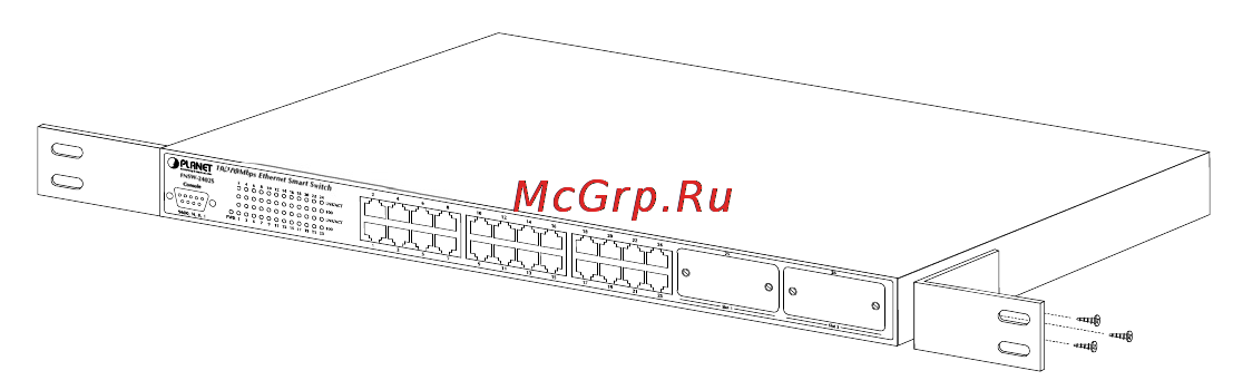 Planet WGSW-2840 [11/104] Rack mounting