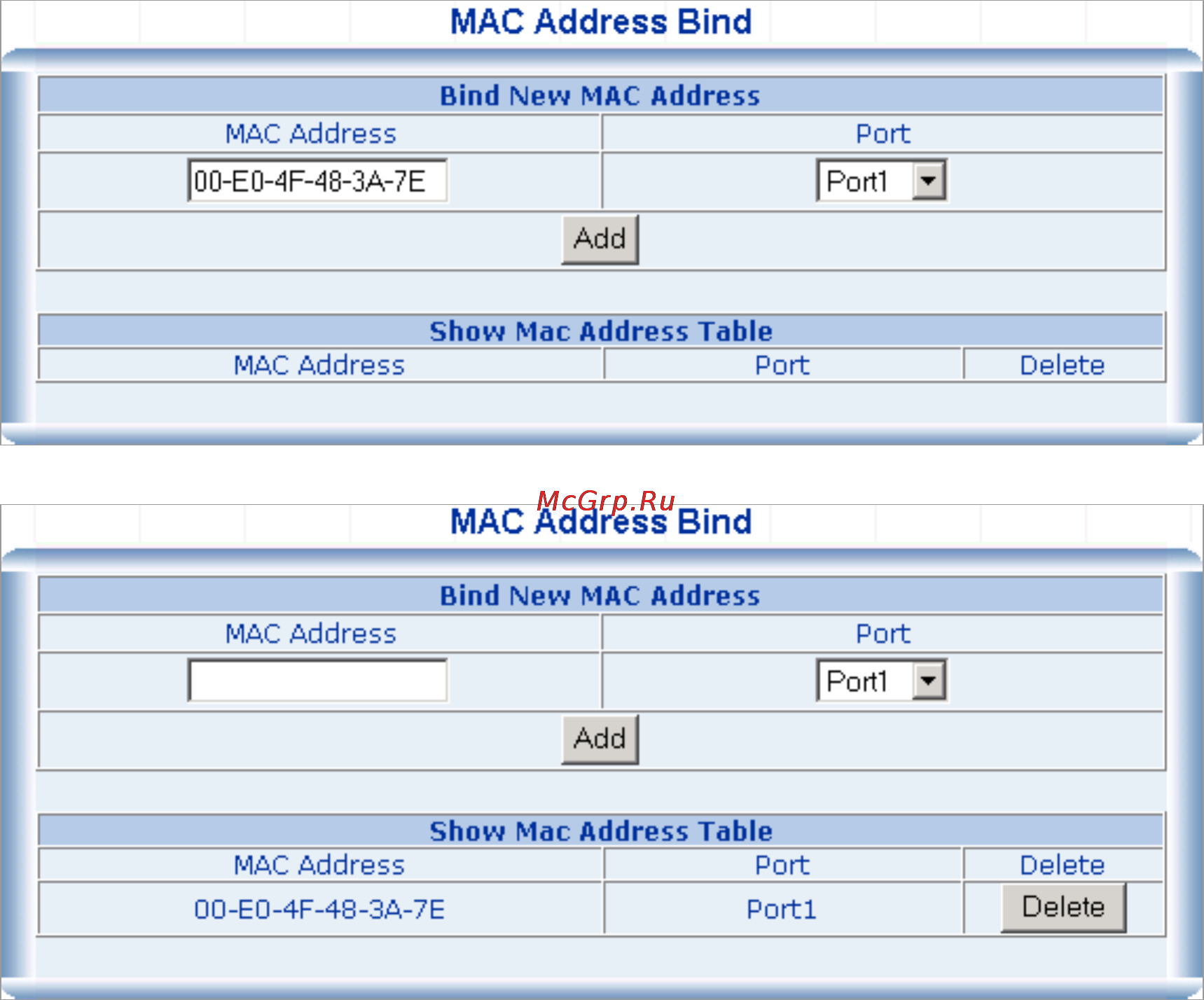 Planet WGSW-2840 [53/104] Mac address filtering