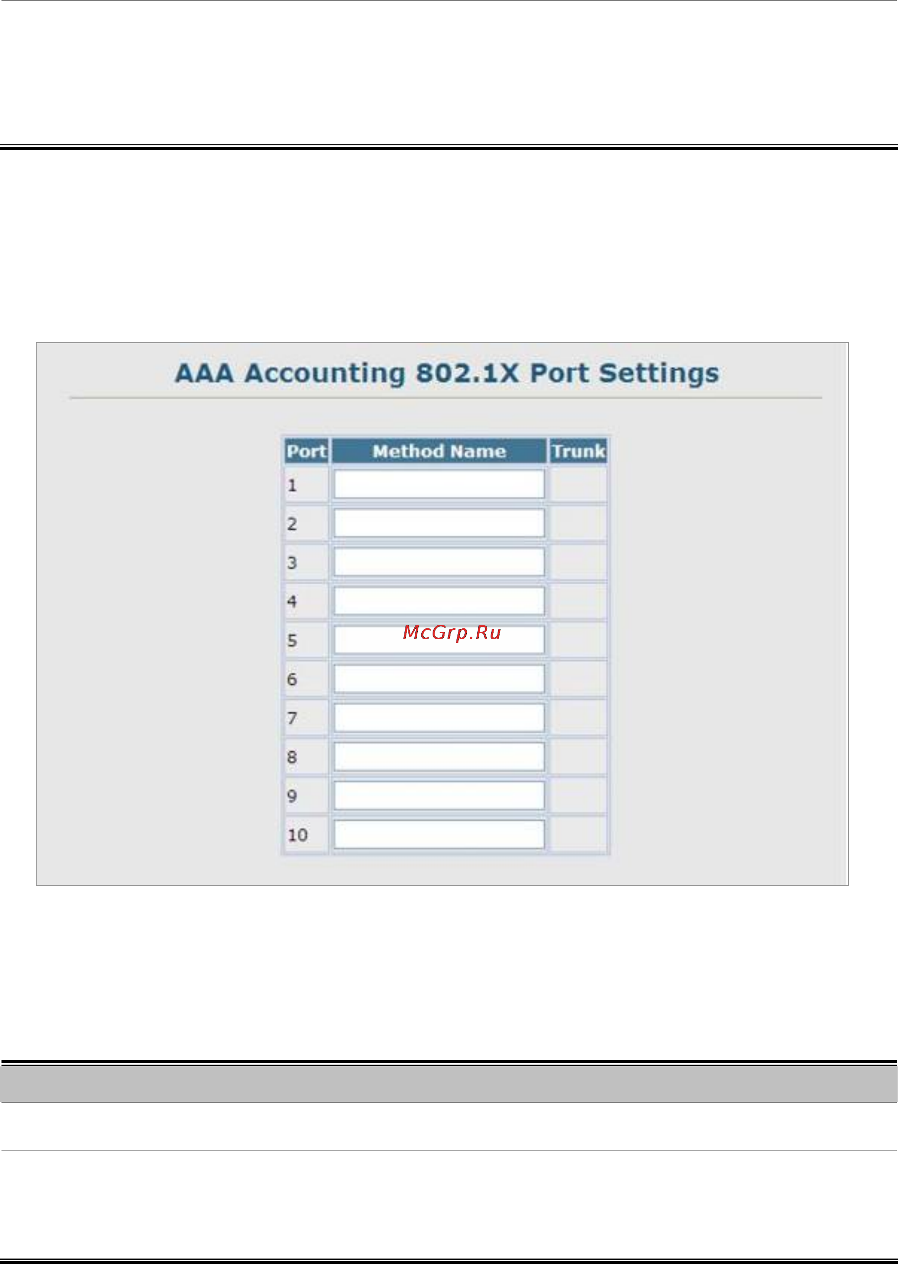 Planet SGSW-2840P [270/693] Aaa accounting 802 x port settings