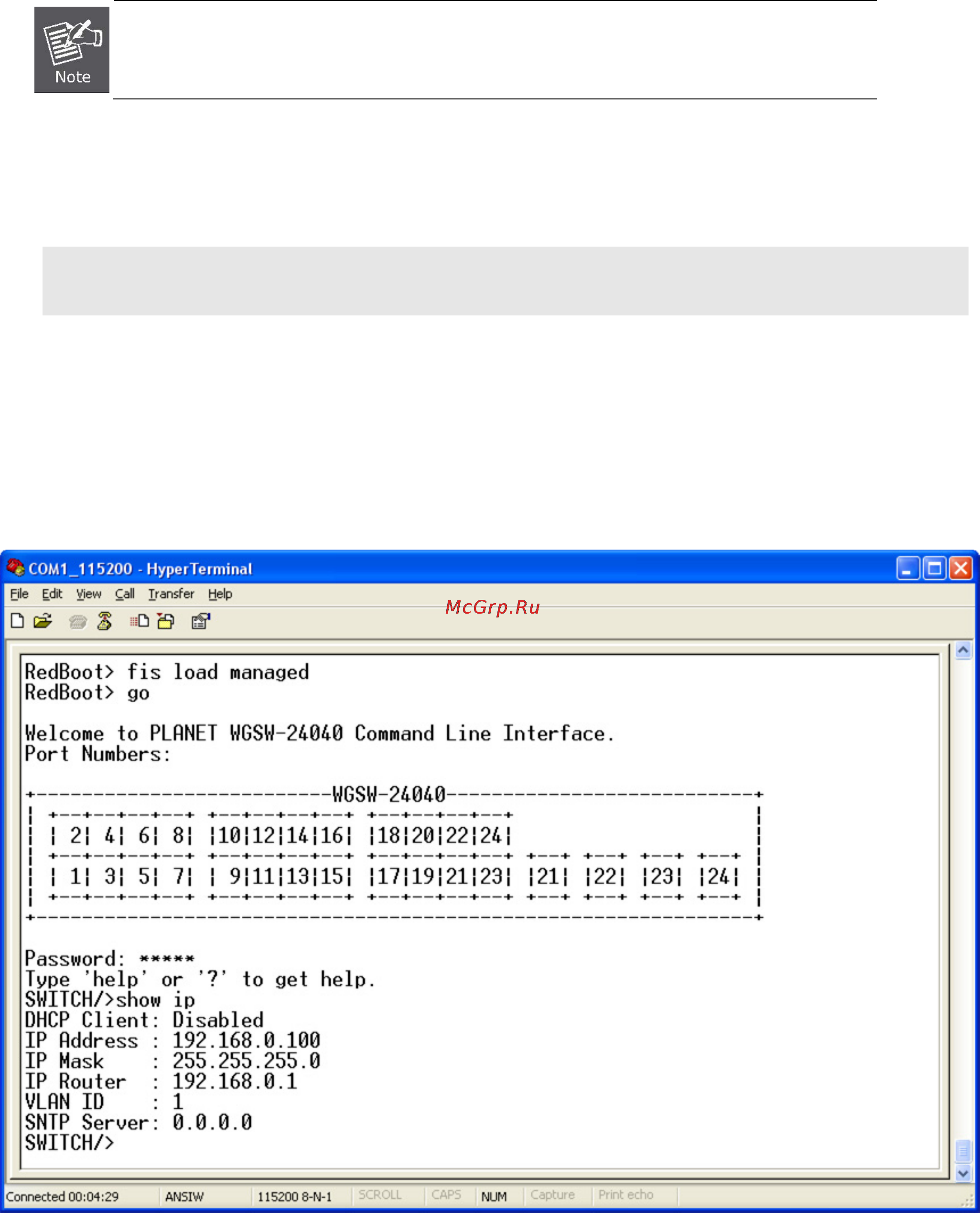 Planet SGSW-24240R [221/328] Configure ip address