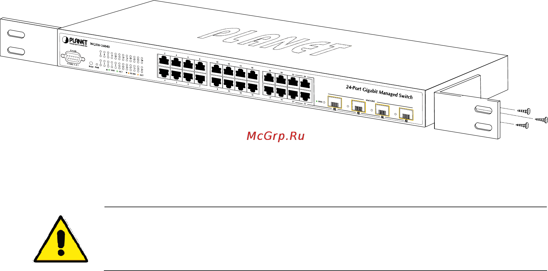 Planet SGSW-24240R [35/328] Rack mounting